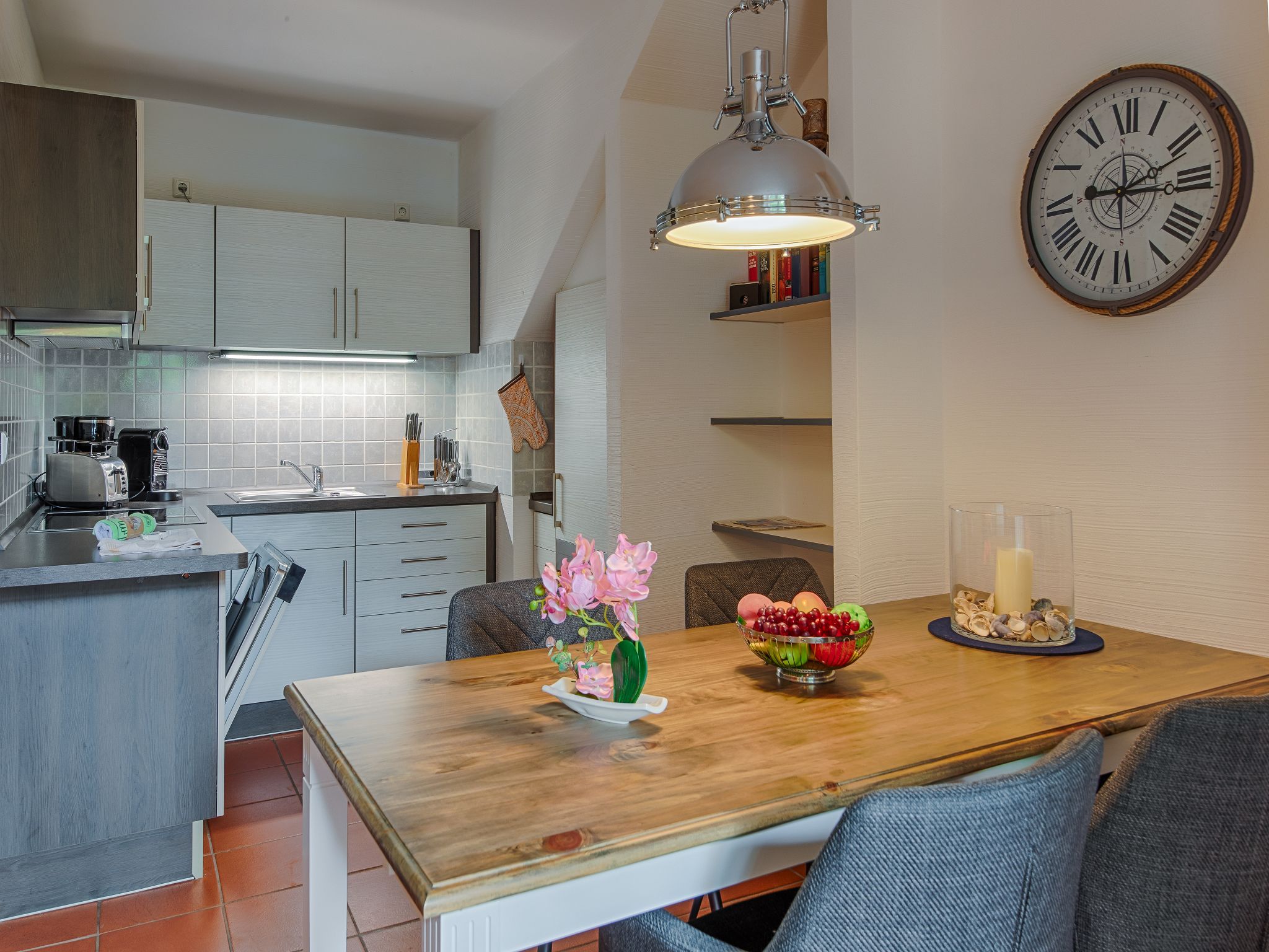 Feriendorf Rugana Komfortplus Ferienwohnung mit 1 Schlafzimmer und Terrasse (B62) Insel Rügen - Küche / Küchenzeile