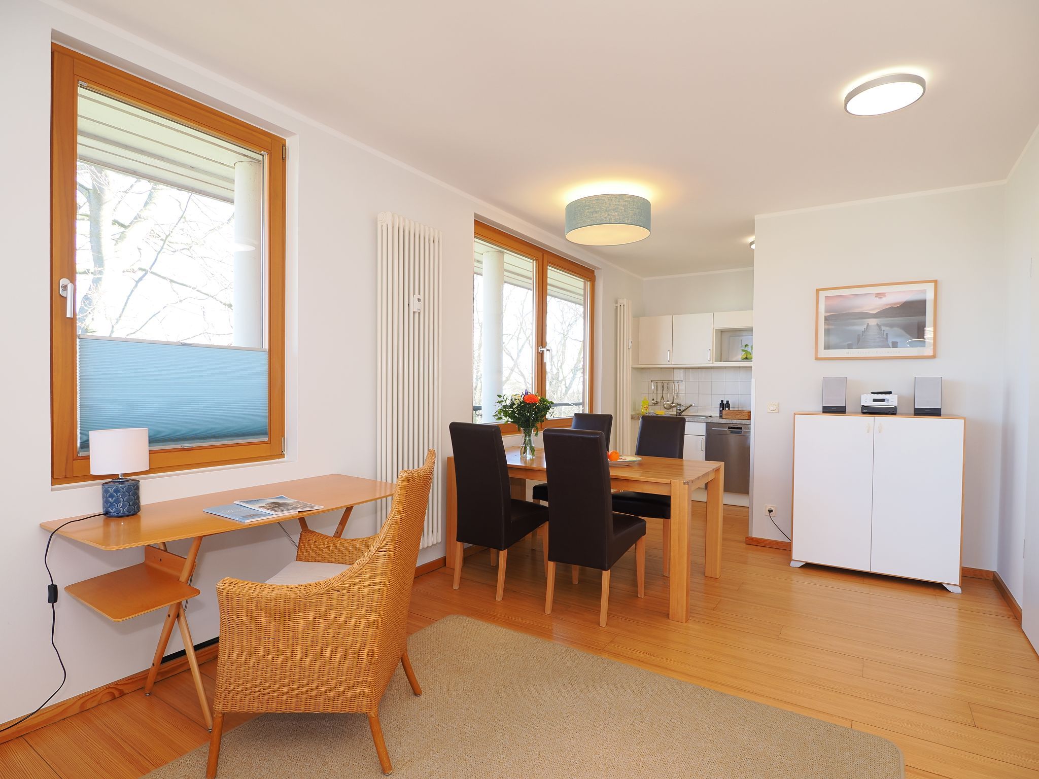 Kaiservillen Heringsdorf Ferienwohnung mit 1 Schlafzimmer und Balkon (D232) Insel Usedom - Wohnzimmer