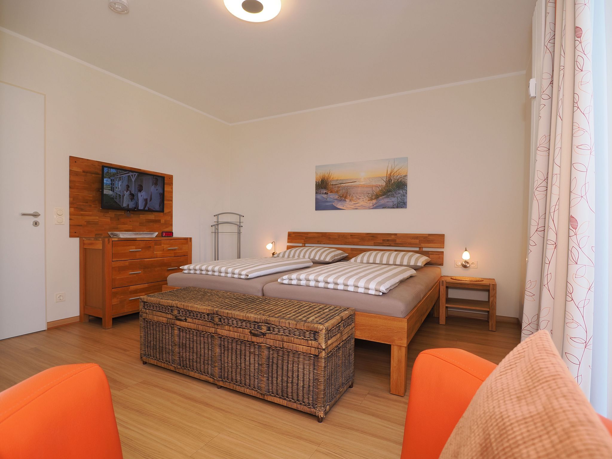 Kaiservillen Heringsdorf Ferienwohnung mit 2 Schlafzimmern und Balkon (D212) Insel Usedom - Schlafzimmer