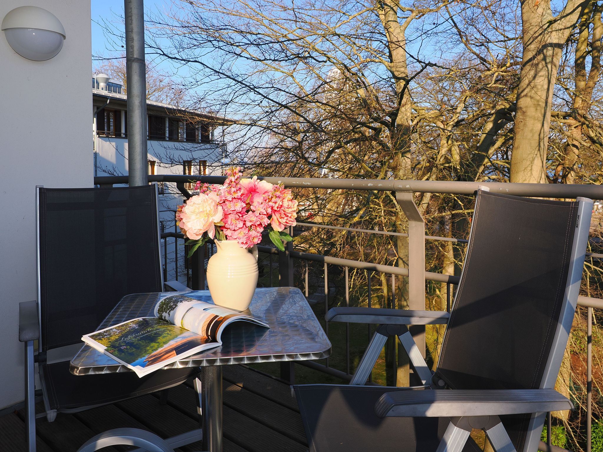 Kaiservillen Heringsdorf Ferienwohnung mit 1 Schlafzimmer und Balkon (D122) Insel Usedom - Balkon