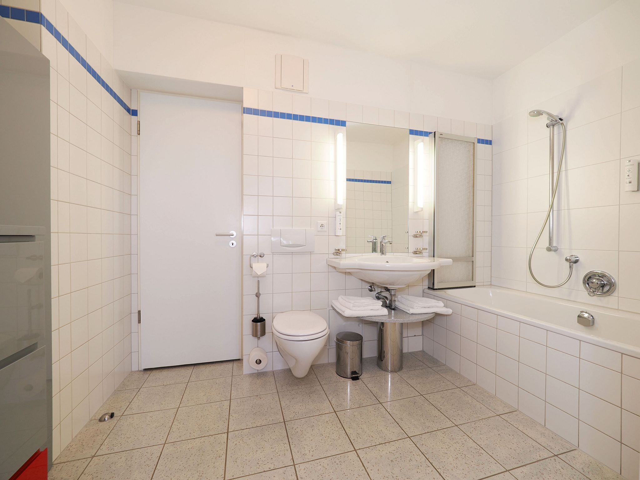 Kaiservillen Heringsdorf Ferienwohnung mit 1 Schlafzimmer und Balkon (D134) Insel Usedom - Badezimmer