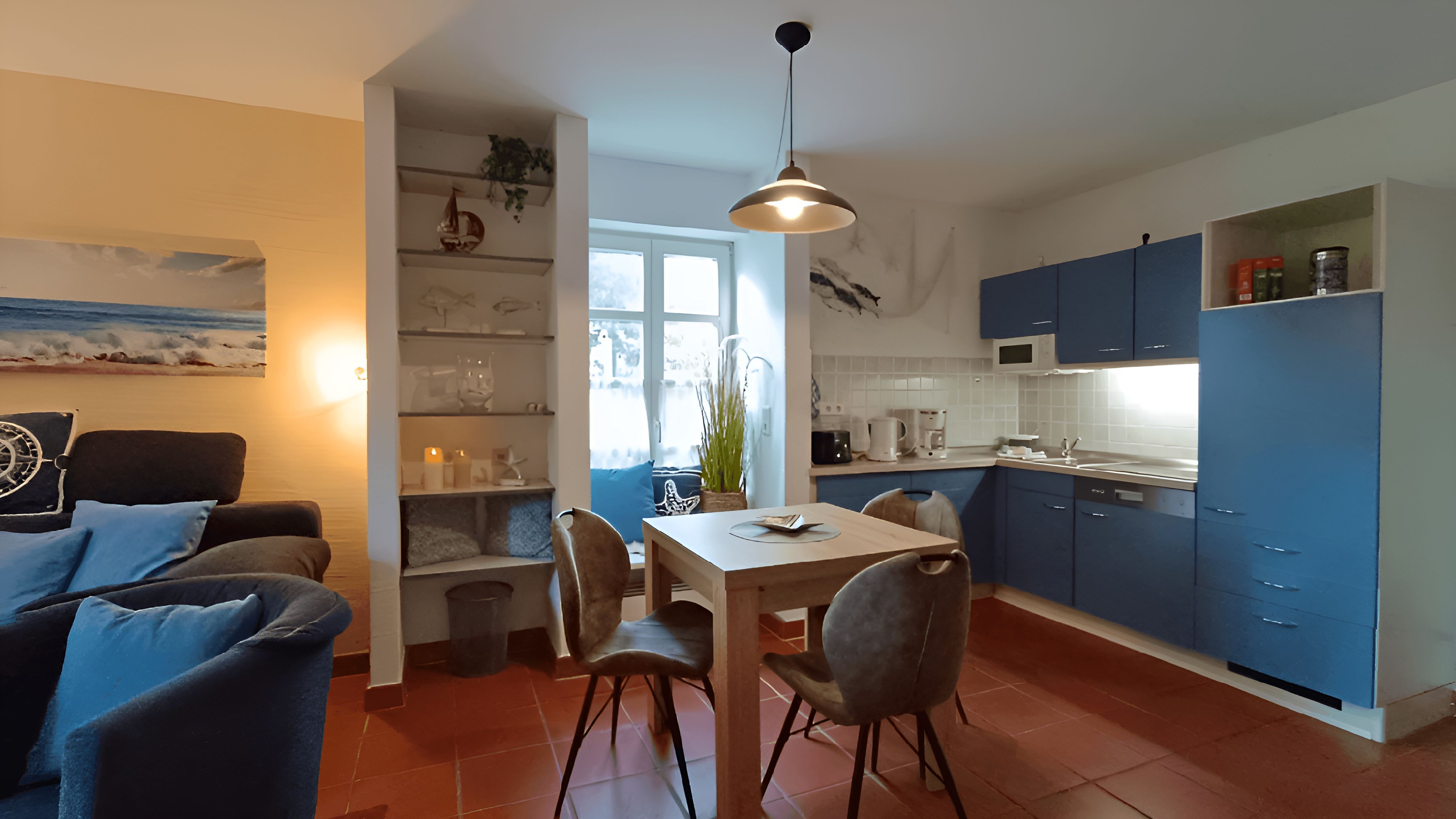 Feriendorf Rugana Klassik Ferienwohnung mit 1 Schlafzimmer und Terrasse (B56) Insel Rügen - Küche / Küchenzeile