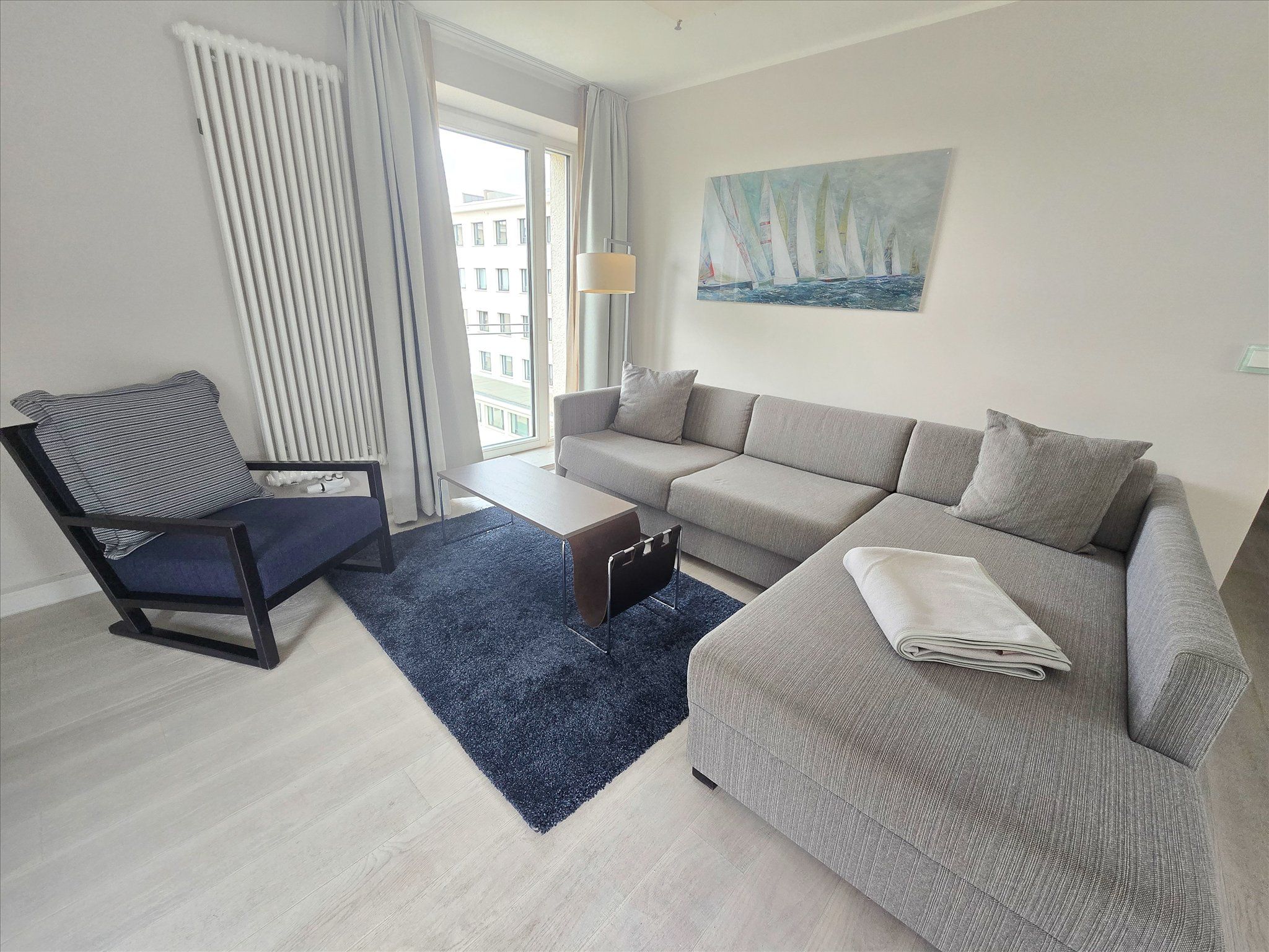 Dünenresidenz Prora Attraktive Ferienwohnung "Strandlust" mit 1 Schlafzimmer zur Sonnenseite (NP/415) Insel Rügen - Wohnzimmer