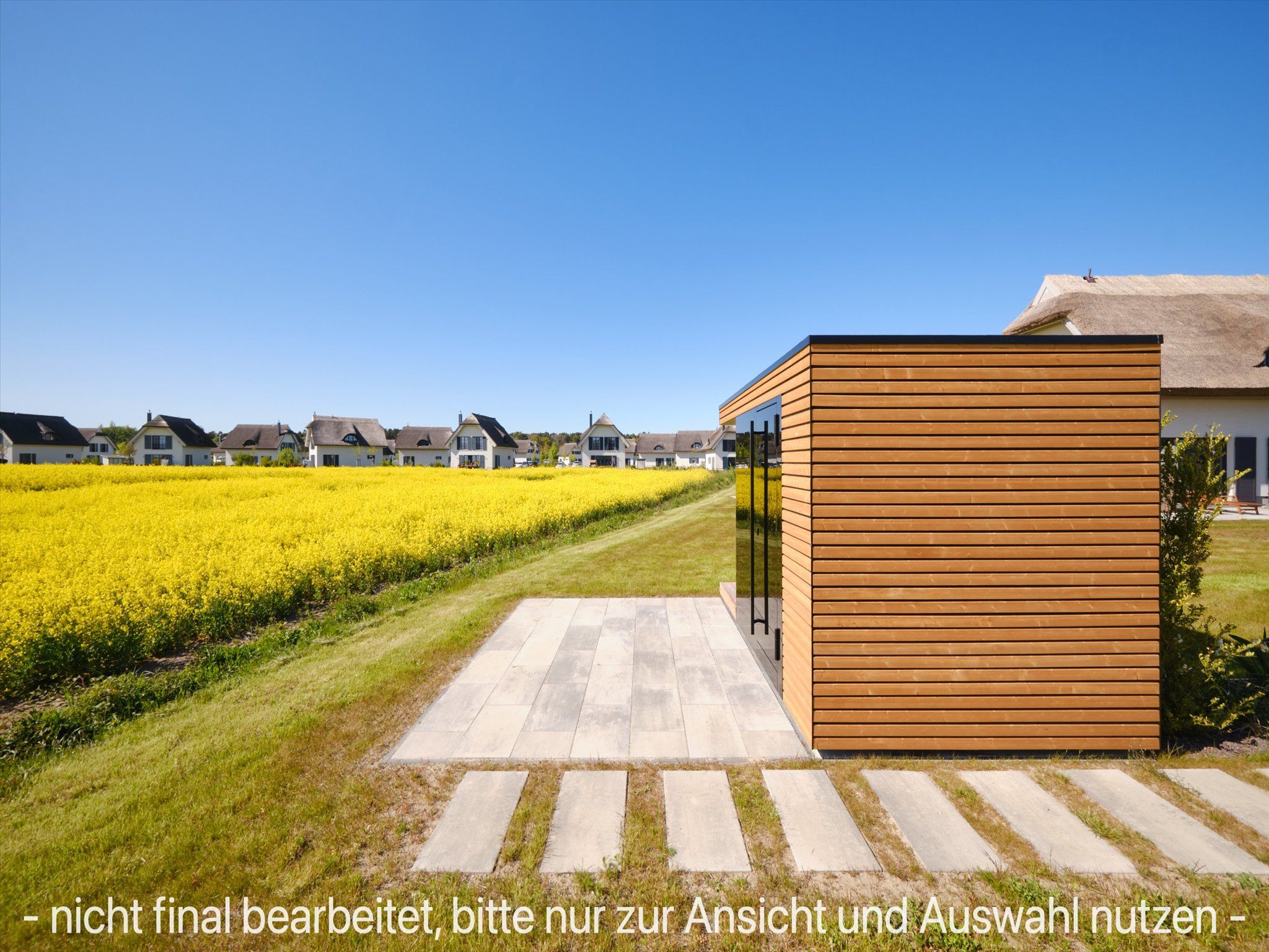 LuxusPlus Reetdachvilla mit 4 Schlafzimmern, Sauna und Kamin (G10) - Sauna