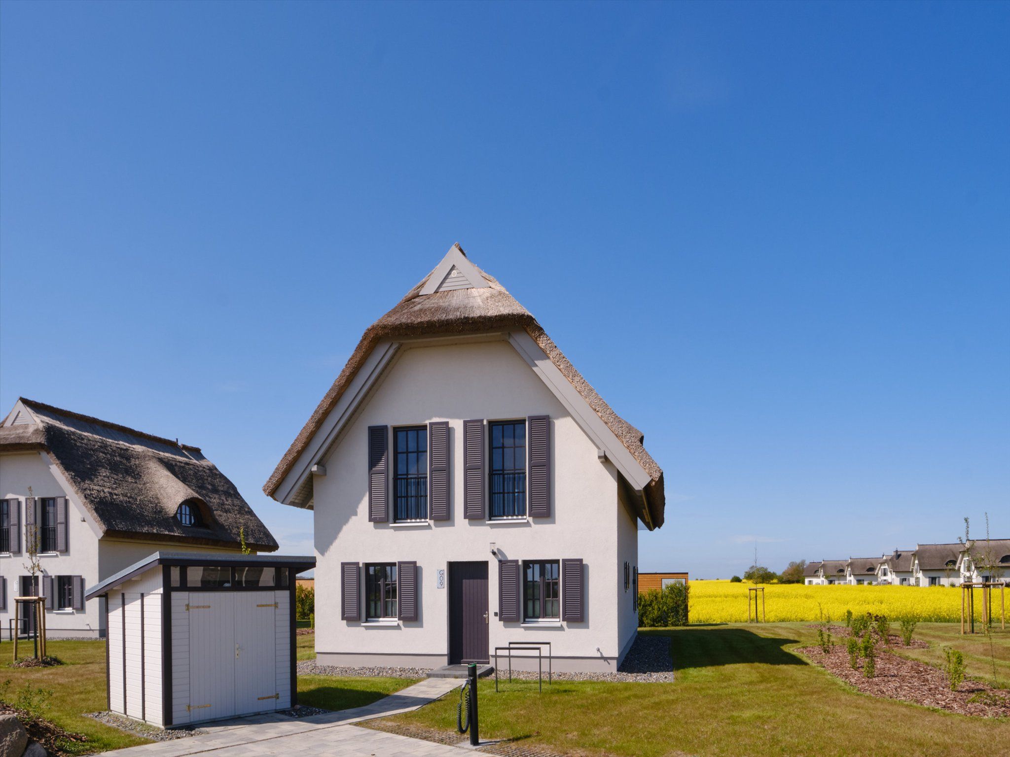 LuxusPlus Reetdachvilla mit 4 Schlafzimmern, Sauna und Kamin (G09) - Hauptansicht