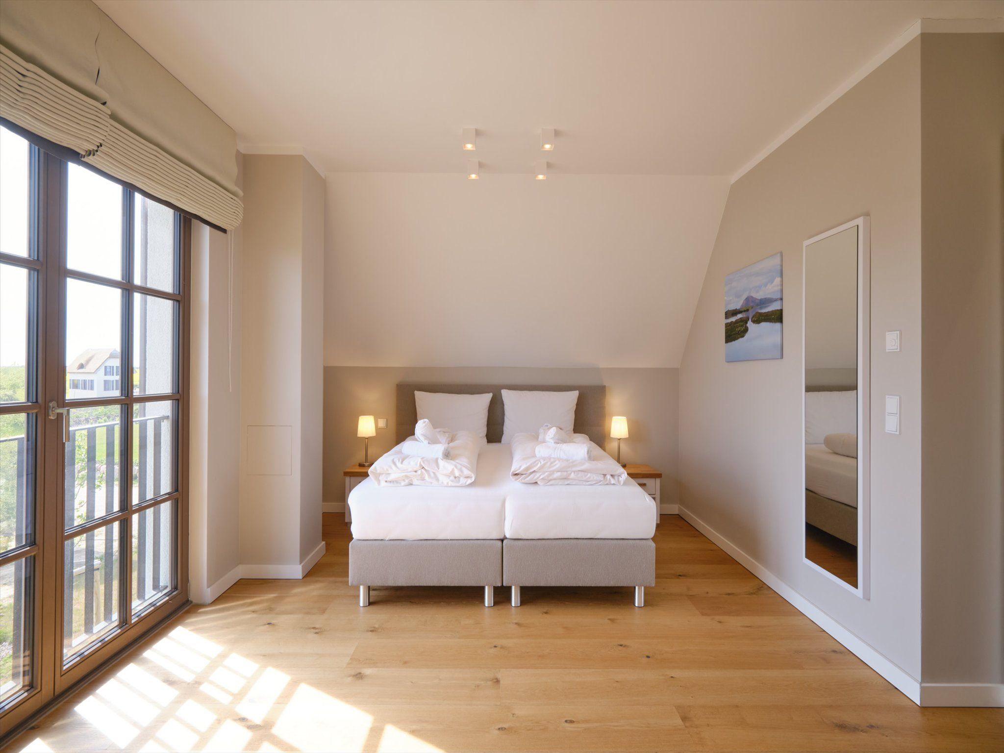 Premium Reetdachvilla mit 3 Schlafzimmern, Sauna und Kamin (H11) - Schlafzimmer