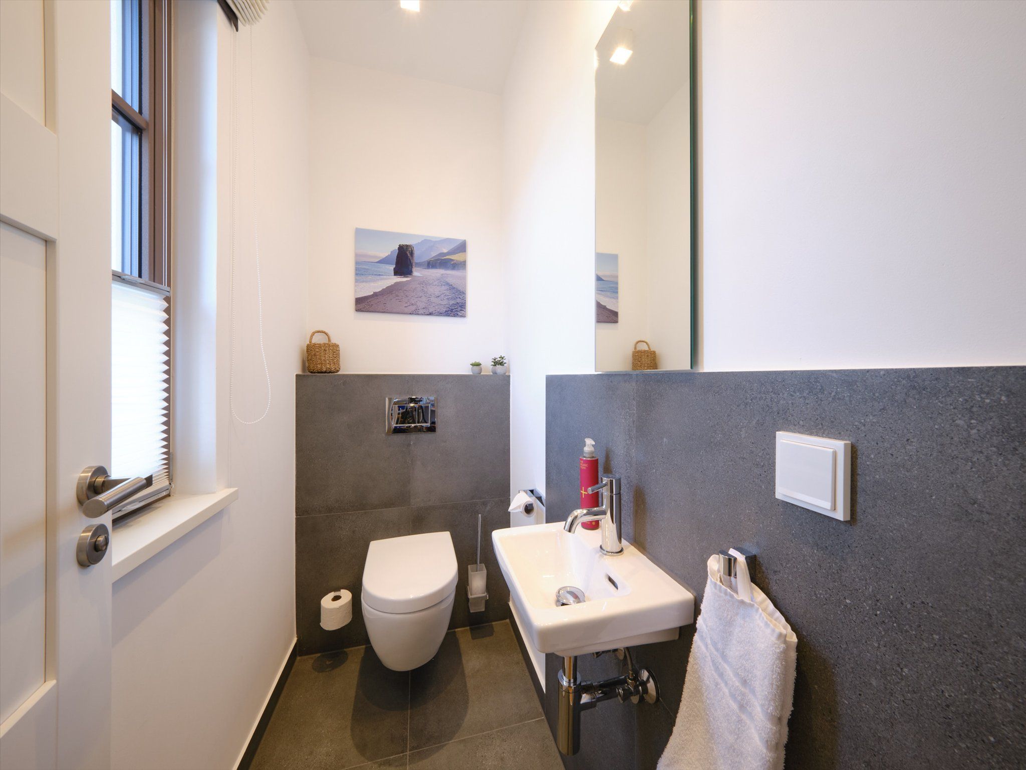 Premium Reetdachvilla mit 3 Schlafzimmern, Sauna und Kamin (H11) - Gäste-WC