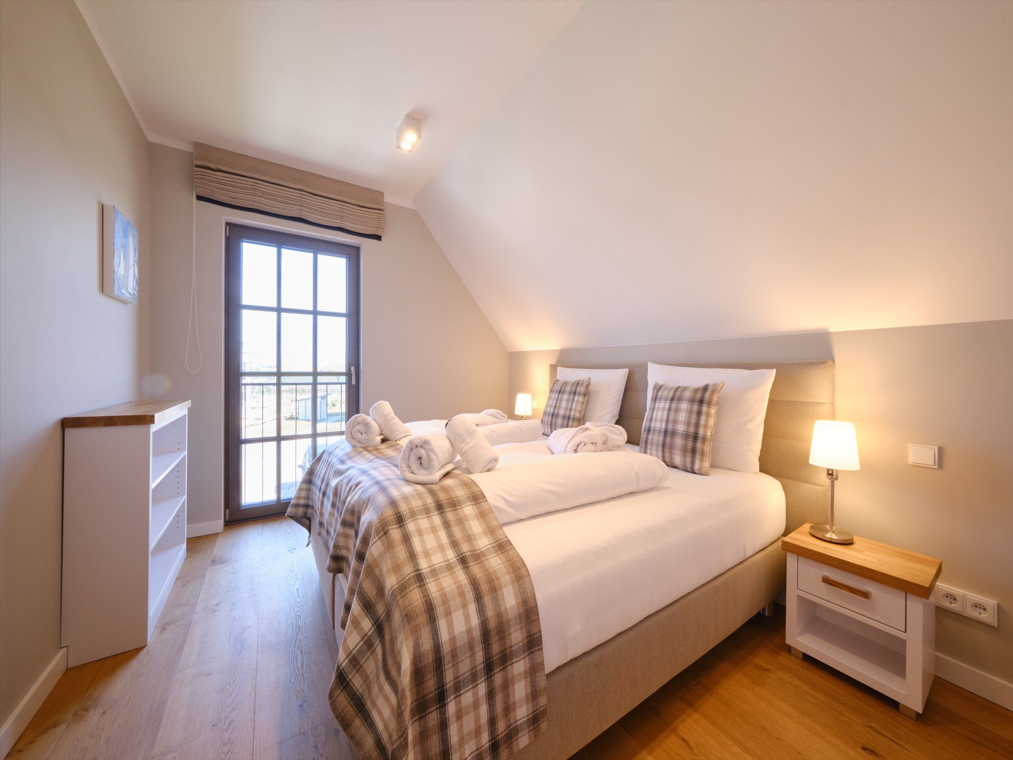 Luxus Reetdachvilla mit 3 Schlafzimmern, Sauna und Kamin (H20) - Schlafzimmer