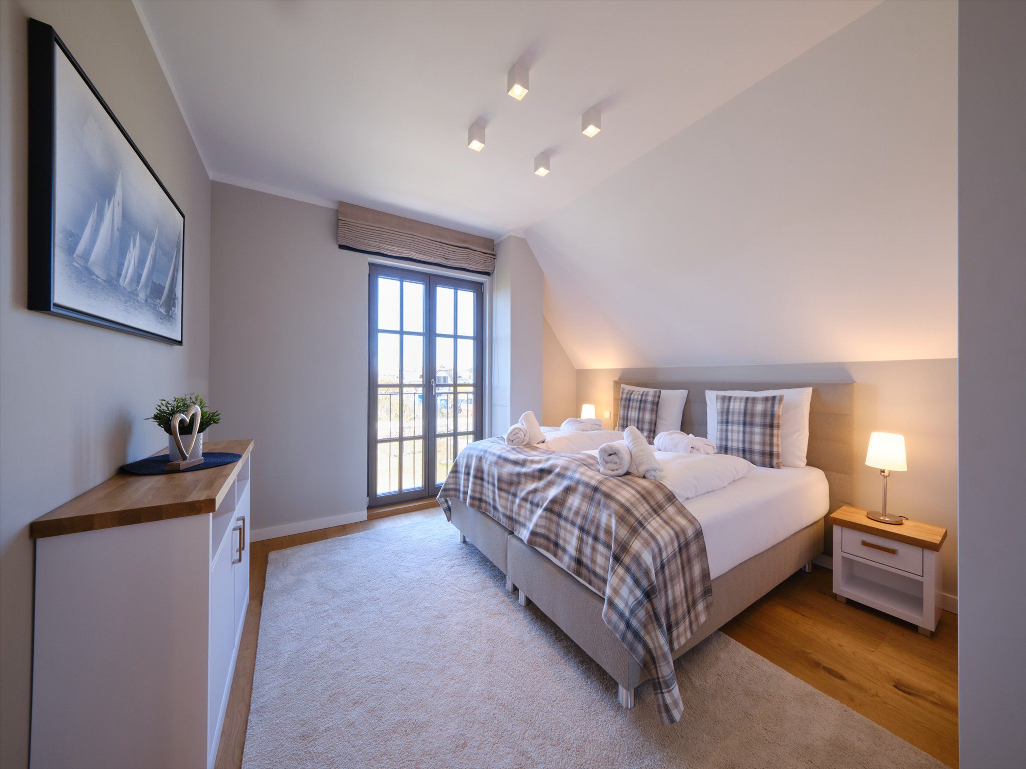 Luxus Reetdachvilla mit 3 Schlafzimmern, Sauna und Kamin (H20) - Schlafzimmer