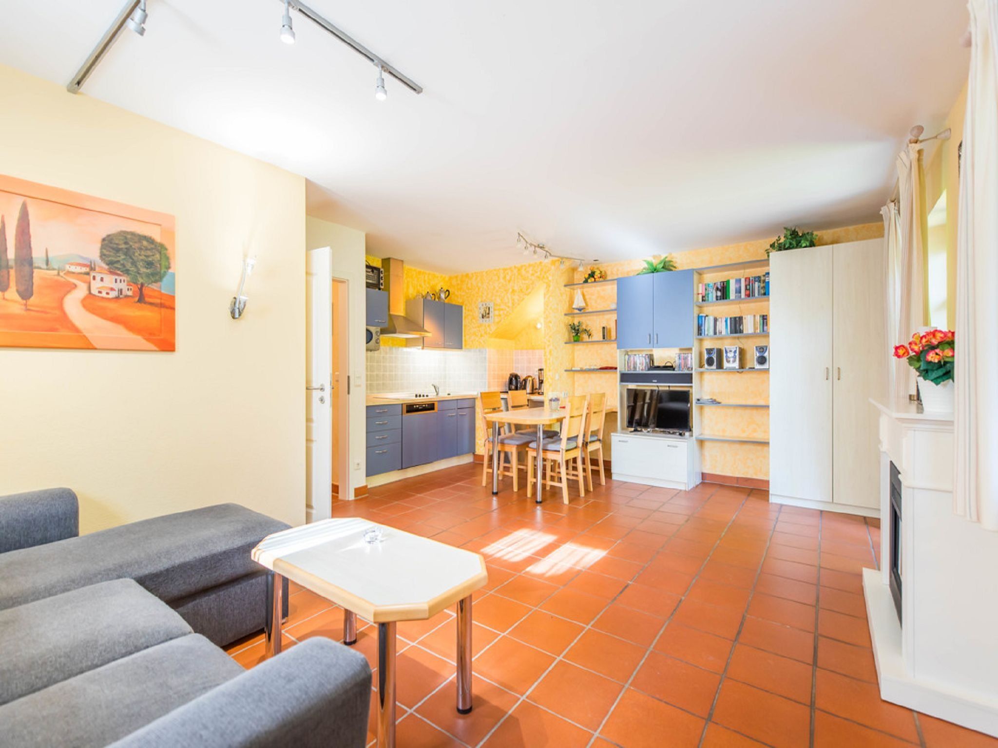 Feriendorf Rugana Klassik Ferienwohnung mit 1 Schlafzimmer und Terrasse (A43) Insel Rügen - Küche / Küchenzeile