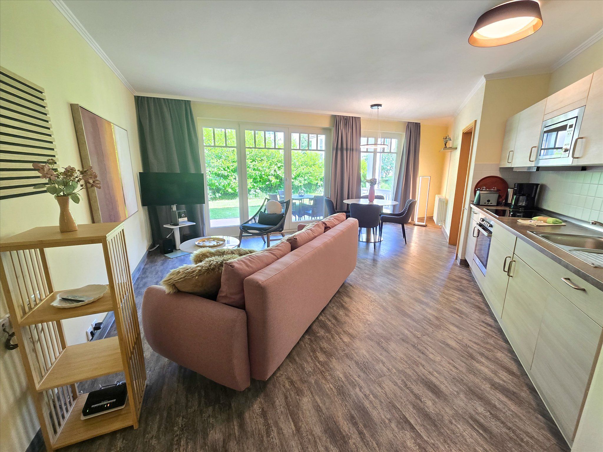 Dünenpark Binz Komfort Ferienwohnung mit 1 Schlafzimmer und Terrasse im Erdgeschoss (189) Insel Rügen - Küche / Küchenzeile