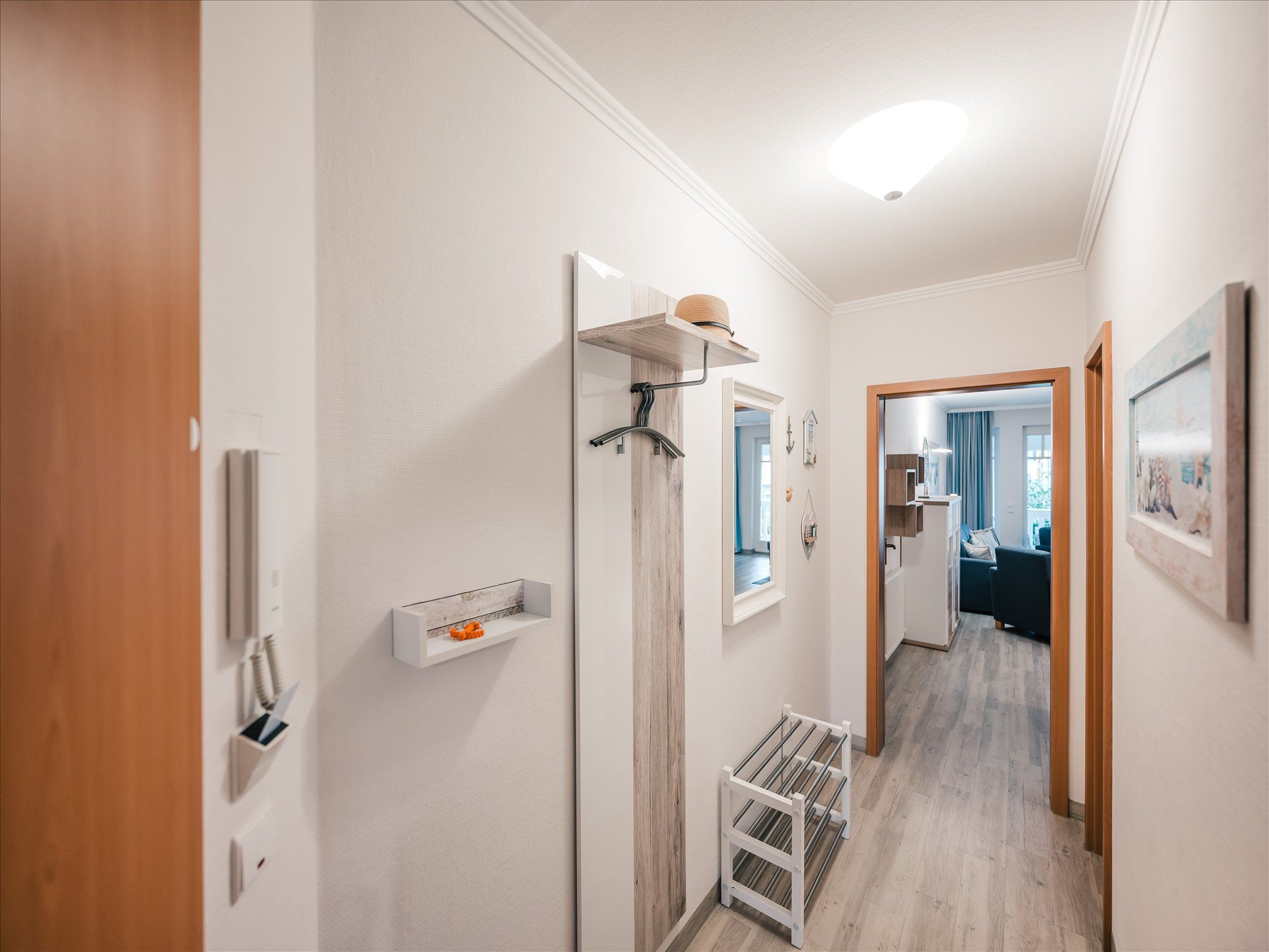 Dünenpark Binz Komfortplus Ferienwohnung mit 1 Schlafzimmer und Balkon im Obergeschoss (205) Insel Rügen - Empfang