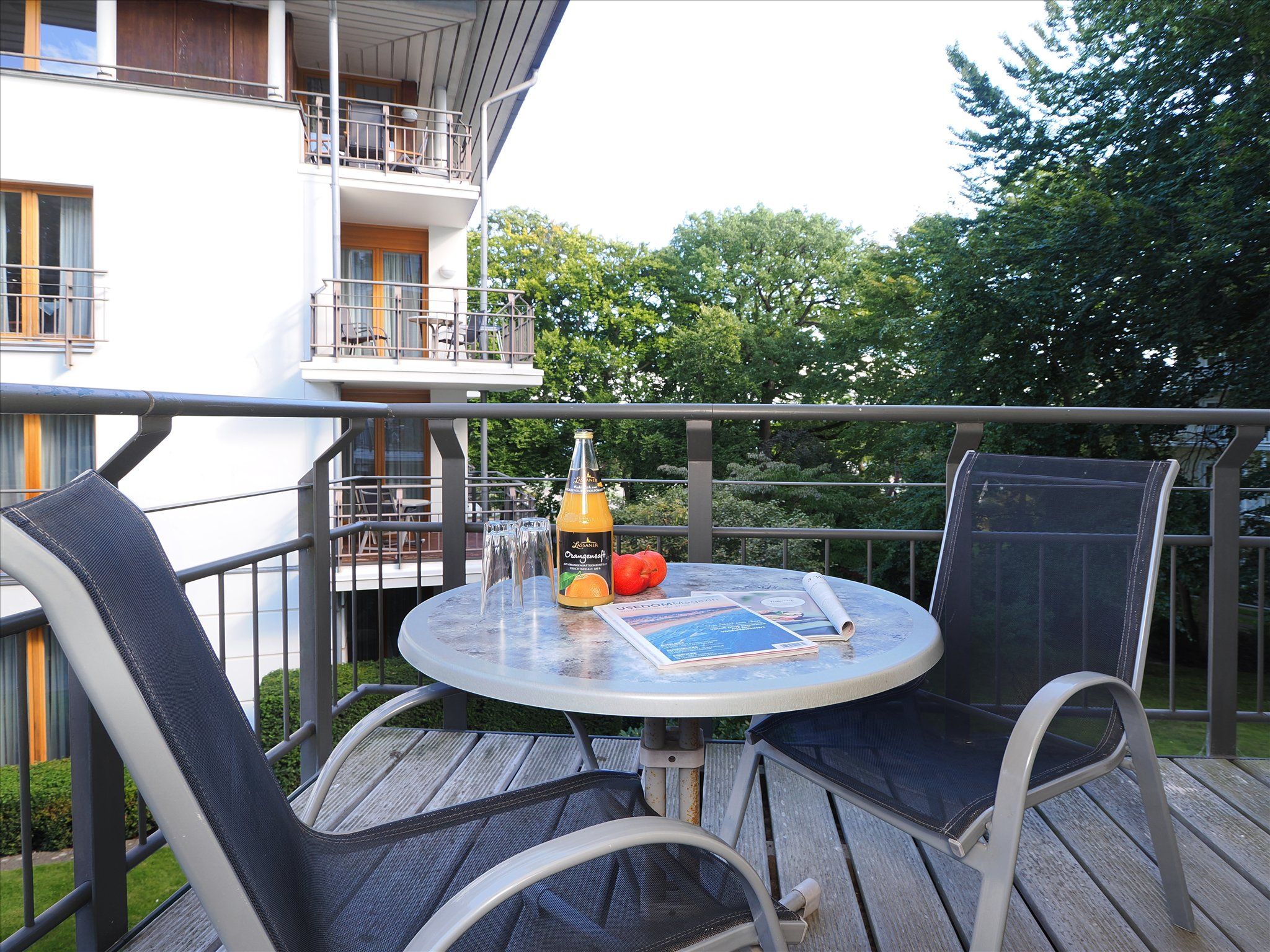 Kaiservillen Heringsdorf Ferienwohnung mit 1 Schlafzimmer und Balkon (D111) Insel Usedom - Balkon
