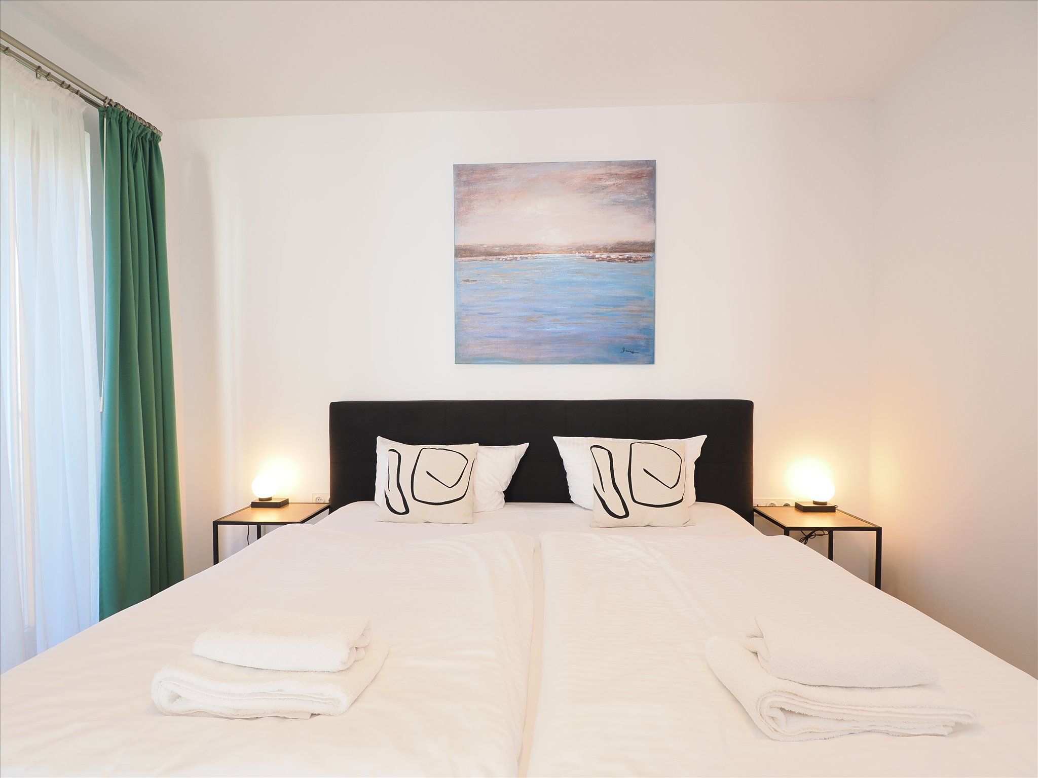 Kaiservillen Heringsdorf Ferienwohnung mit 1 Schlafzimmer und Balkon (D111) Insel Usedom - Schlafzimmer