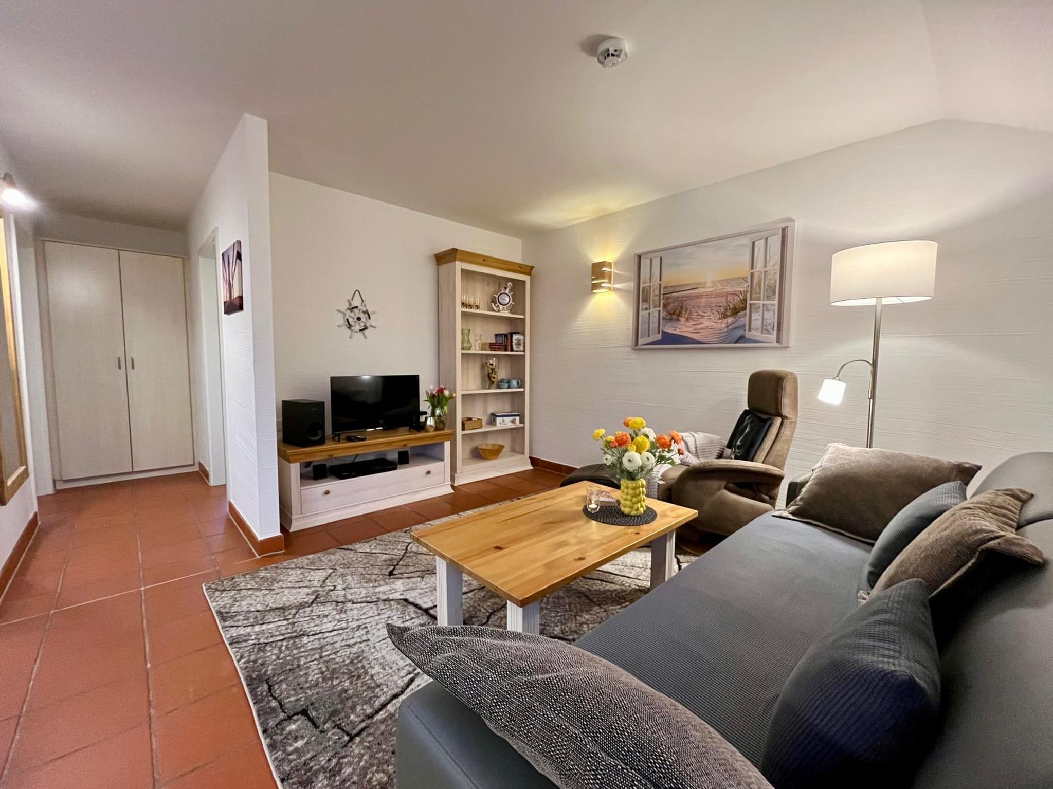 Feriendorf Rugana Komfortplus Ferienwohnung mit 1 Schlafzimmer (A04) Insel Rügen - Wohnzimmer