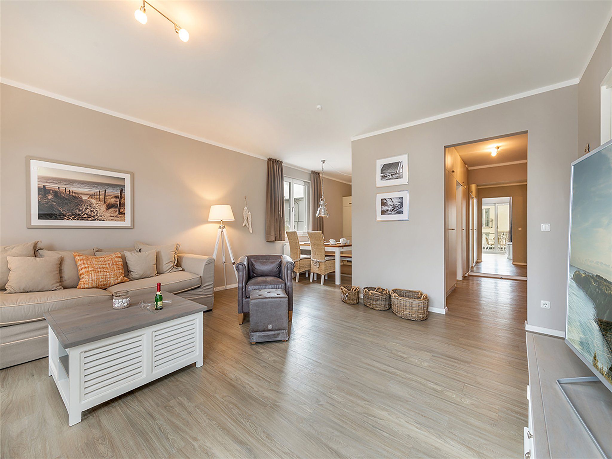 Strandvillen Binz Residenz Bel Vital - Ferienwohnung 12 Bella Vita Insel Rügen - Wohnzimmer