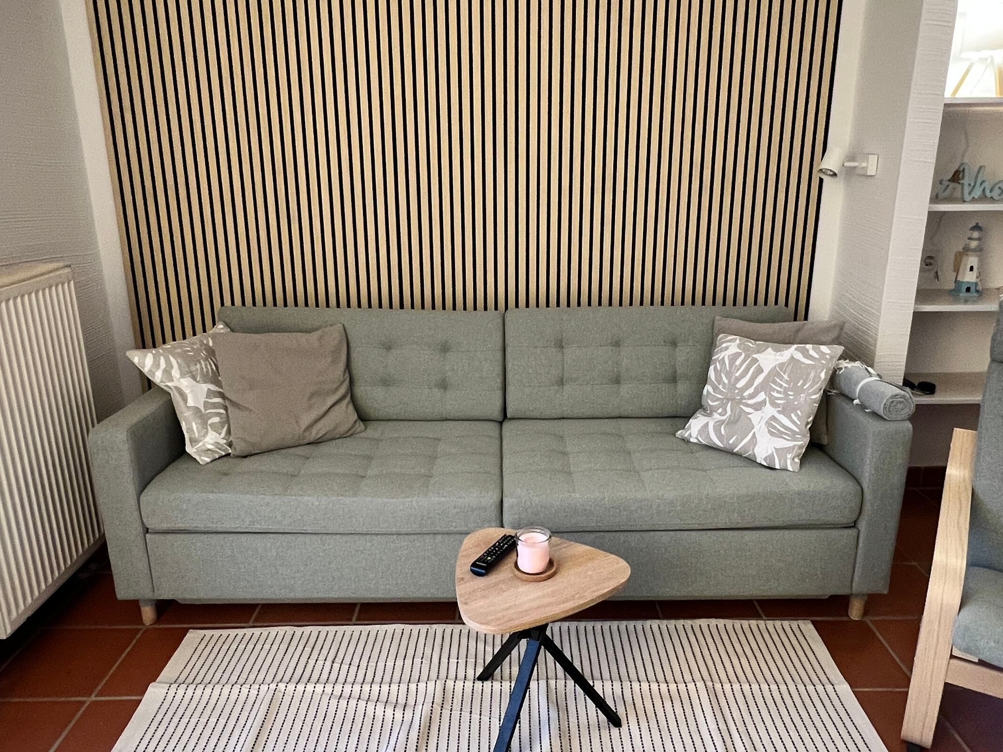 Feriendorf Rugana Klassik Ferienwohnung mit 1 Schlafzimmer und Terrasse (A33) Insel Rügen - Wohnzimmer