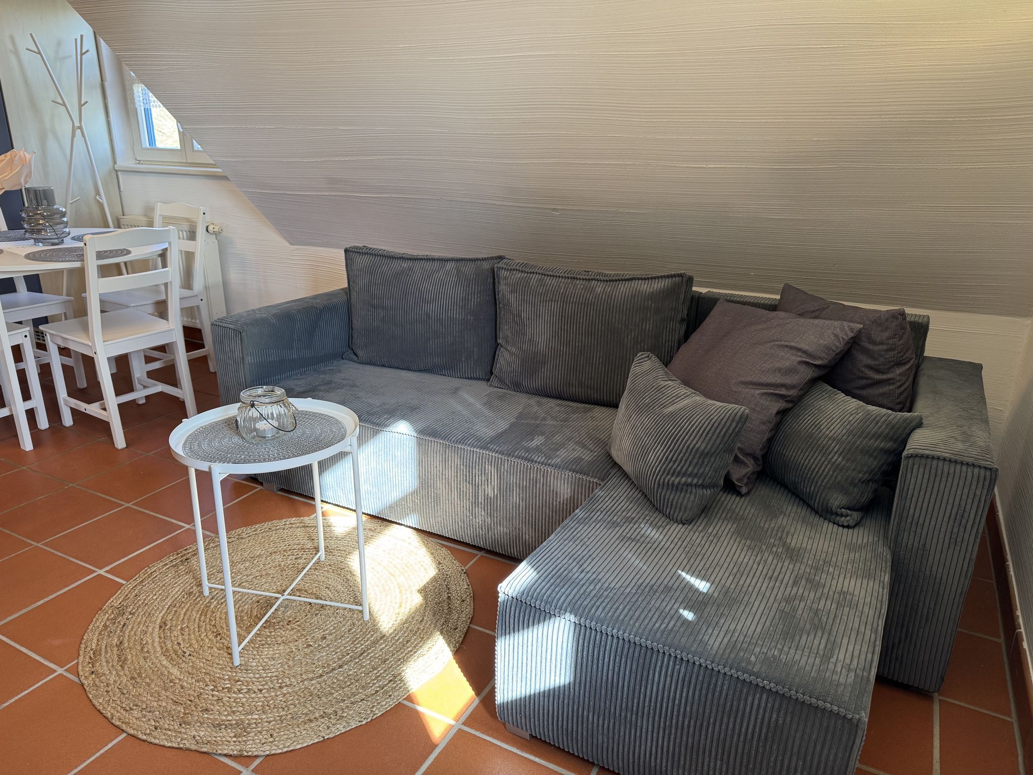 Feriendorf Rugana Klassik Ferienwohnung mit 1 Schlafzimmer (A34) Insel Rügen - Wohnzimmer