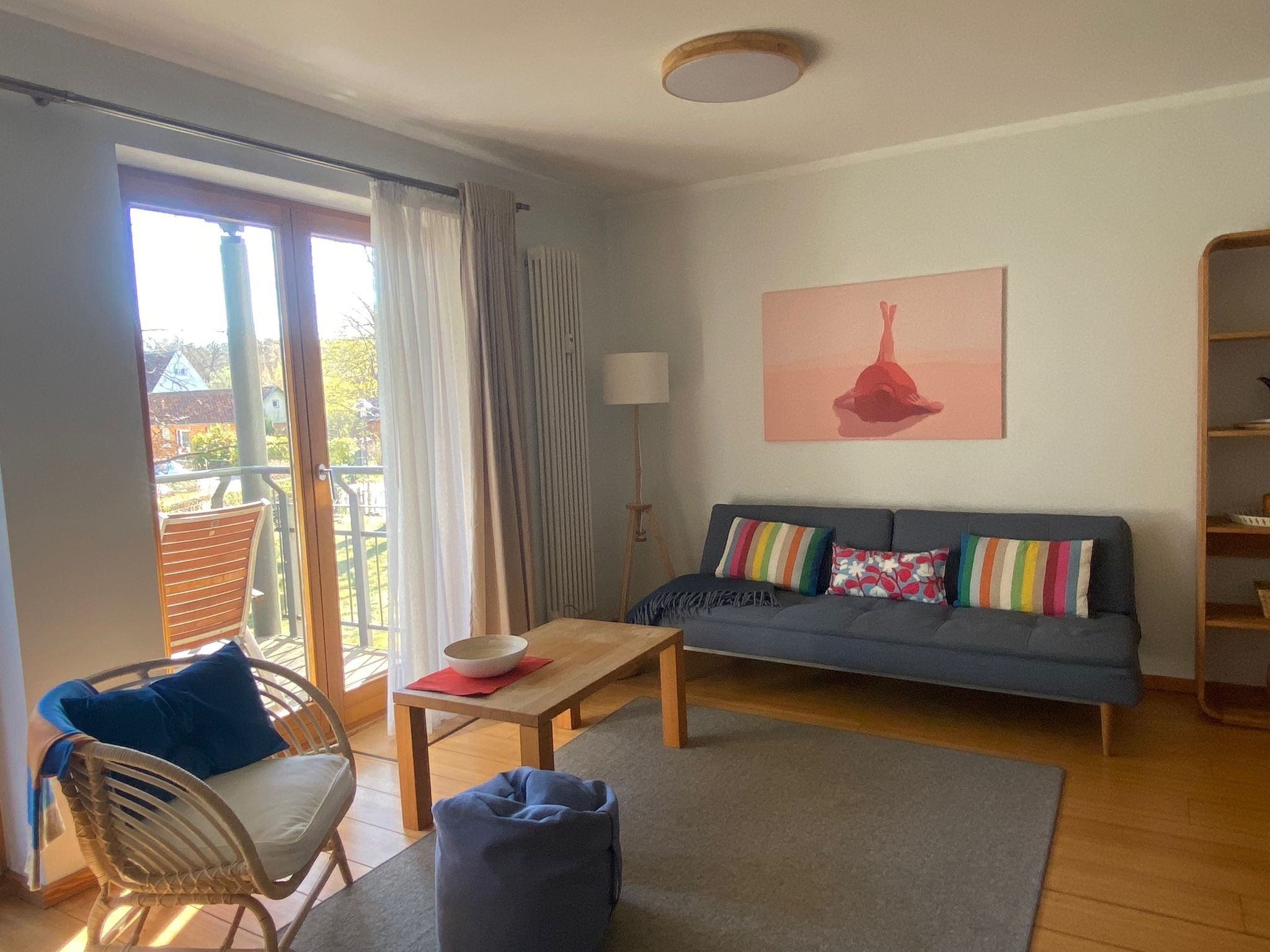 Kaiservillen Heringsdorf 1-Raum-Ferienwohnung mit Balkon (D113) Insel Usedom - Wohnzimmer