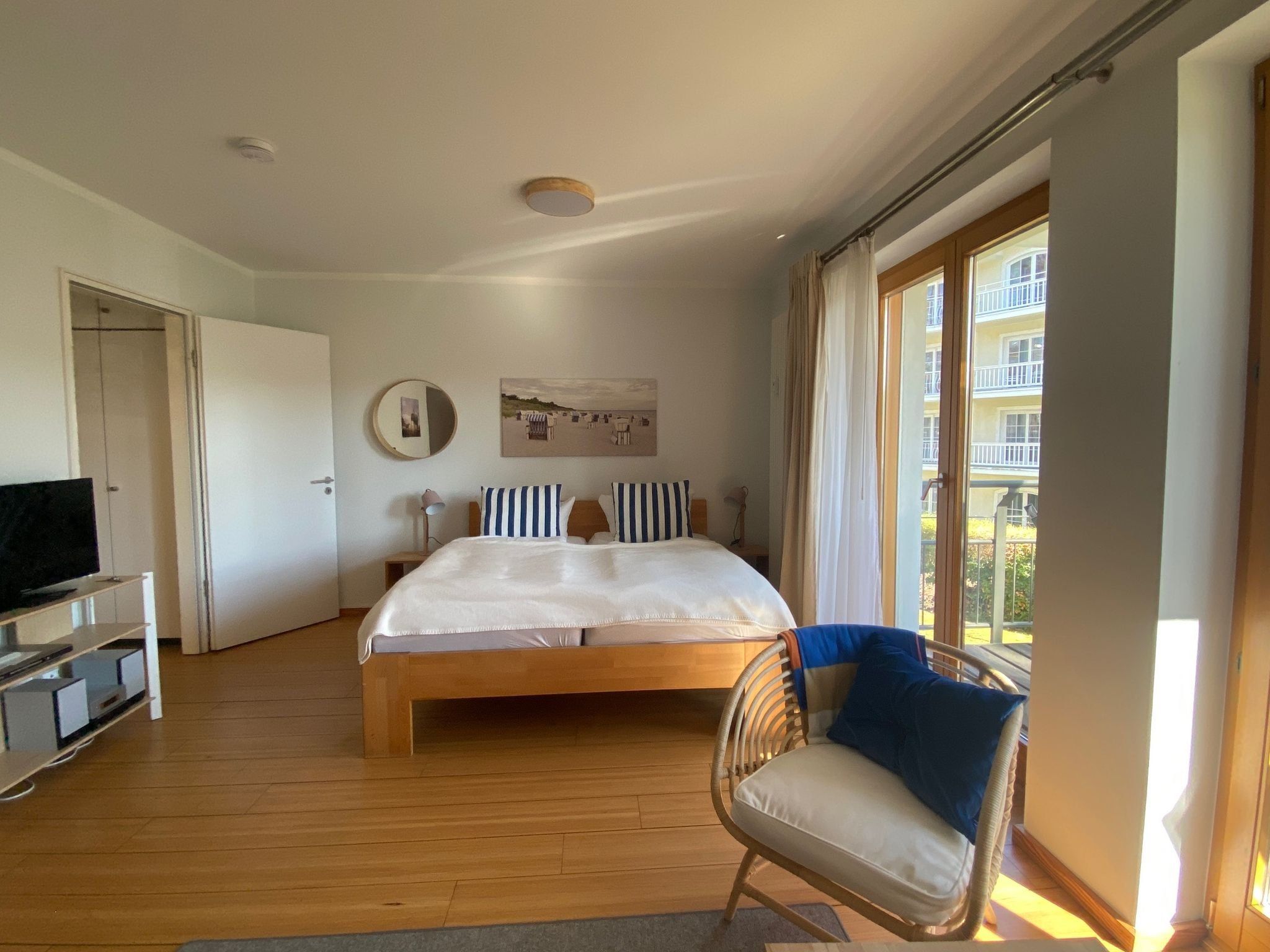 Kaiservillen Heringsdorf 1-Raum-Ferienwohnung mit Balkon (D113) Insel Usedom - Schlafzimmer