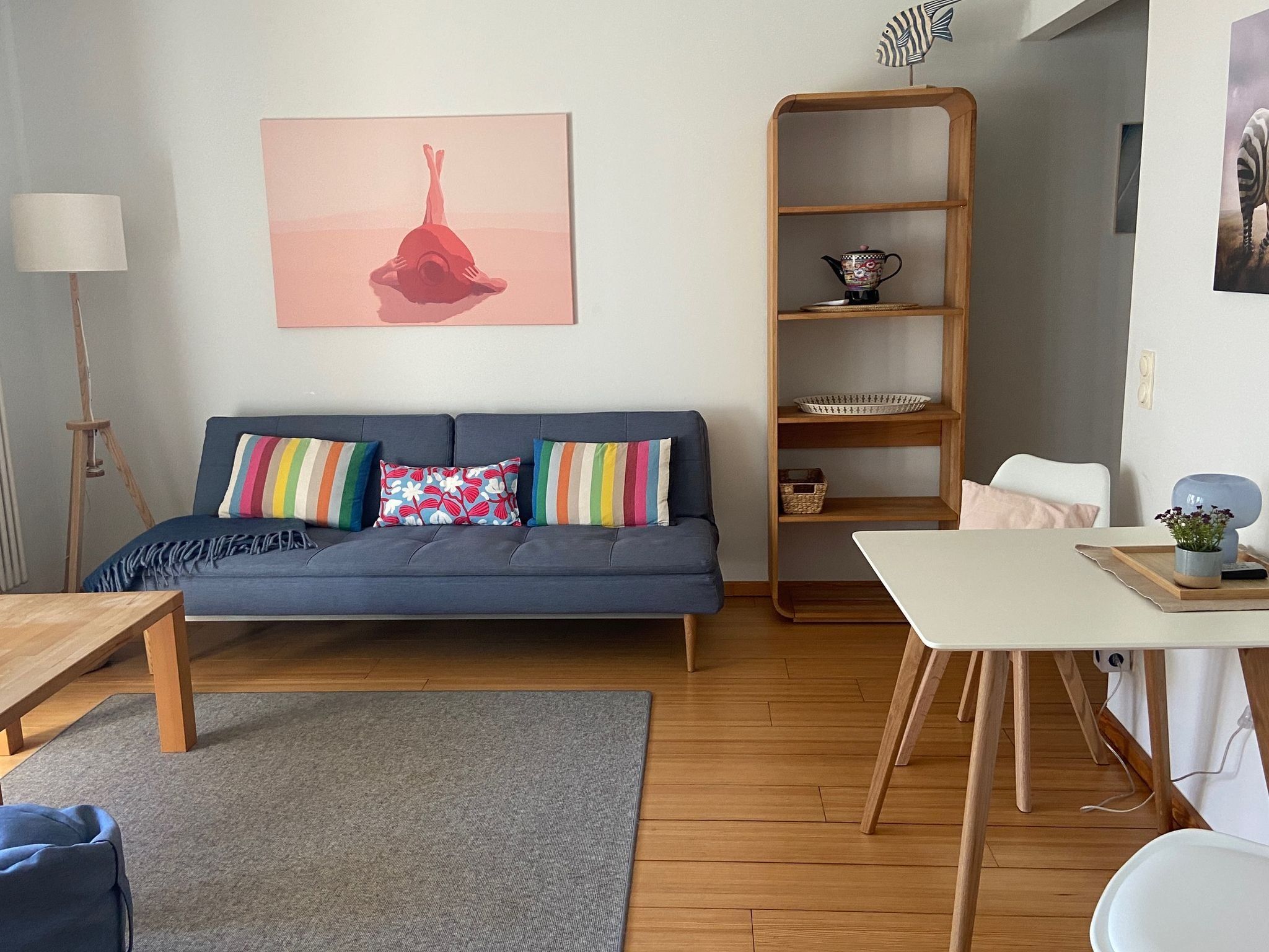 Kaiservillen Heringsdorf 1-Raum-Ferienwohnung mit Balkon (D113) Insel Usedom - Wohnzimmer