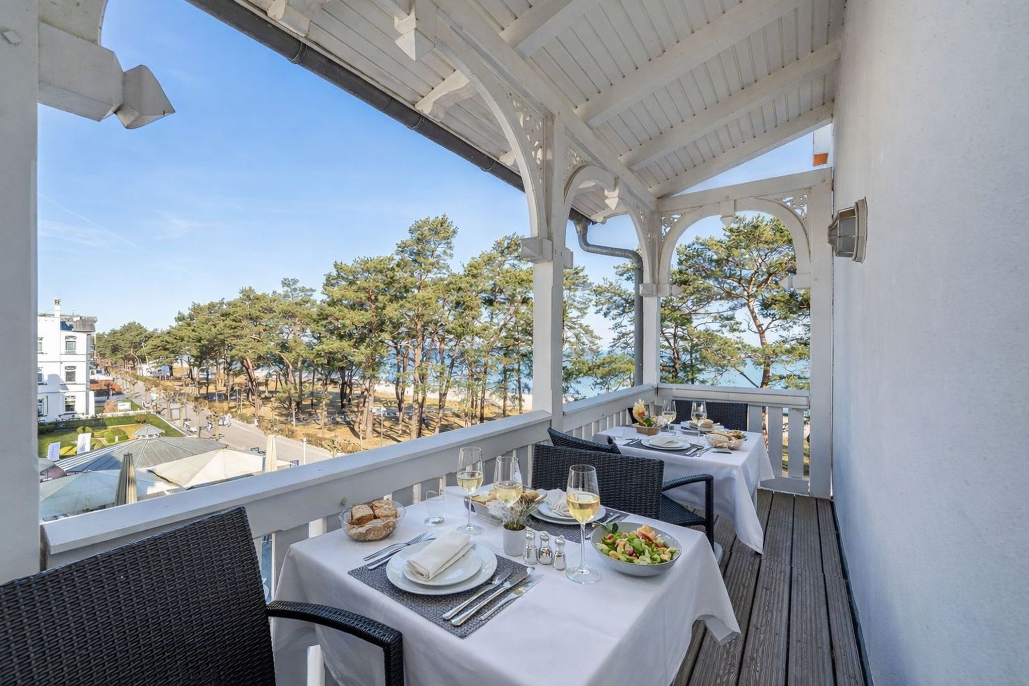 Strandvillen Binz Ferienwohnung mit Meerblick, 2 Schlafzimmern und Balkon (SV/012) Insel Rügen - Balkon