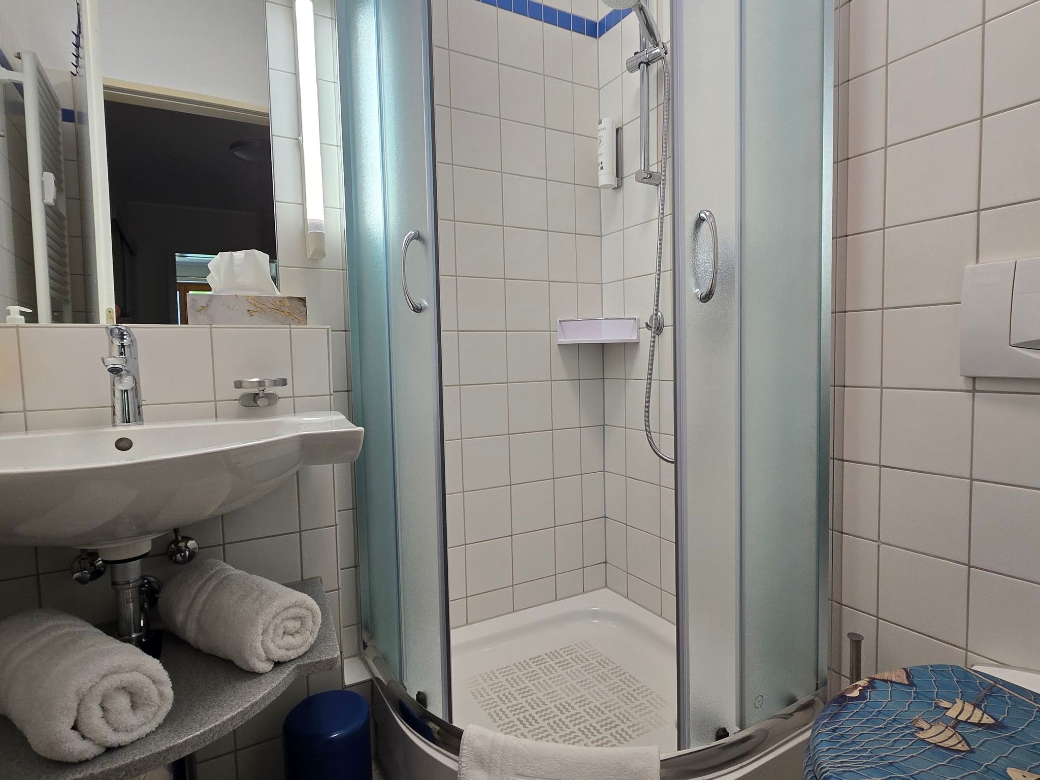 Kaiservillen Heringsdorf Ferienwohnung mit 2 Schlafzimmern und Balkon (D212) Insel Usedom - Badezimmer