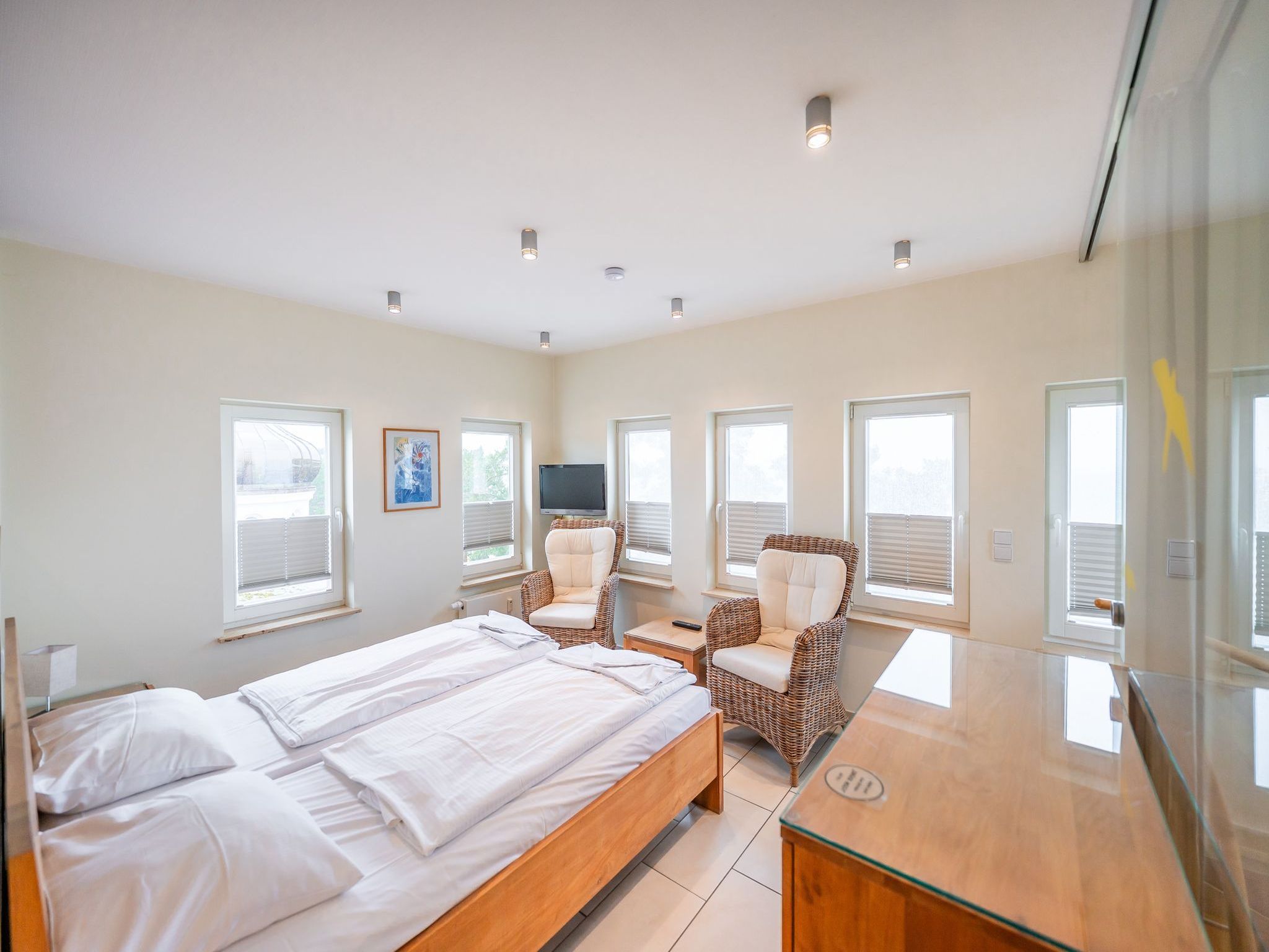 Strandvillen Binz Ferienwohnung mit Meerblick, 2 Schlafzimmern und Balkon (SV/768) Insel Rügen - Schlafzimmer
