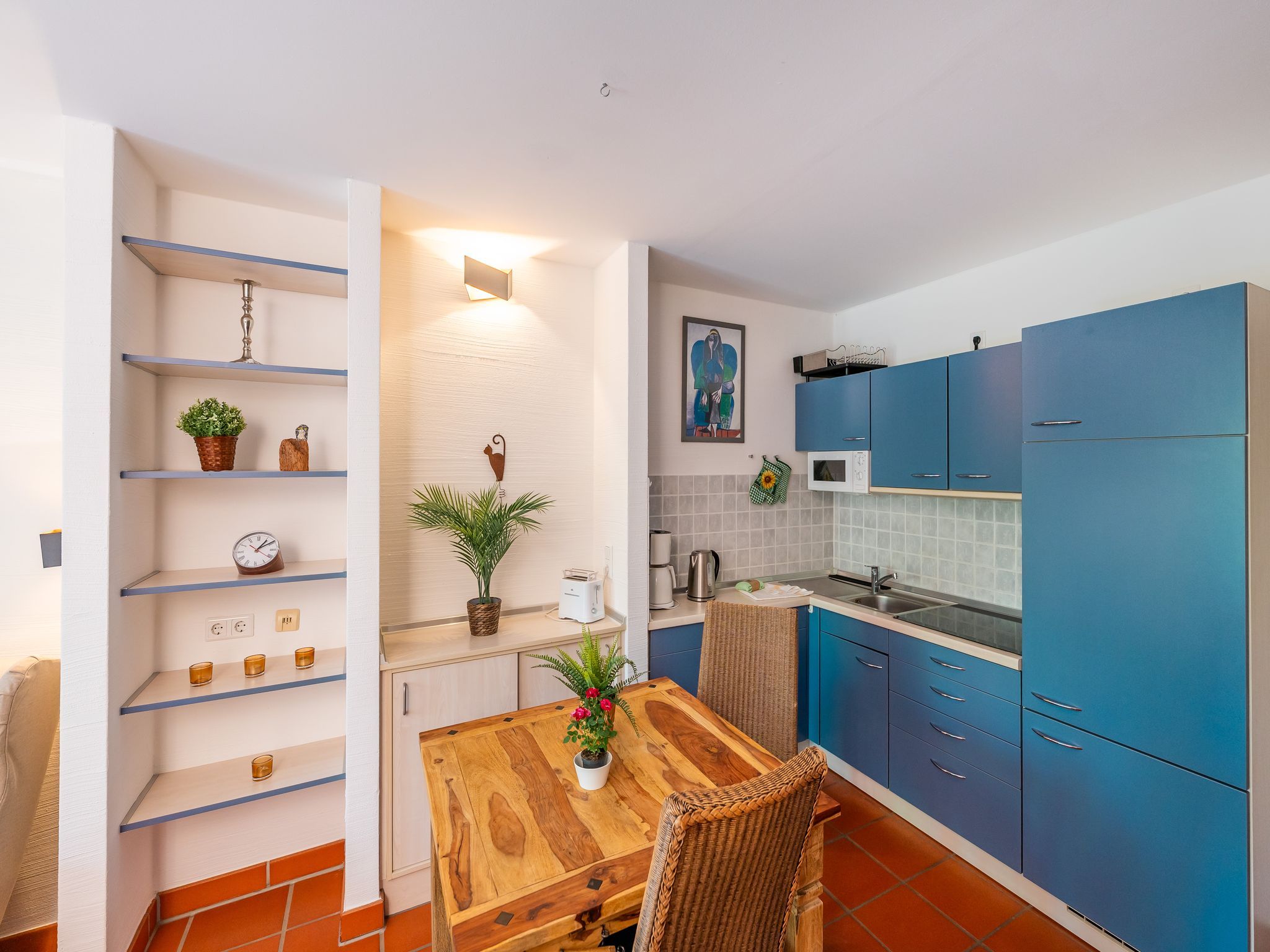 Feriendorf Rugana Klassik 1-Raum Ferienwohnung mit Terrasse (B59) Insel Rügen - Küche / Küchenzeile