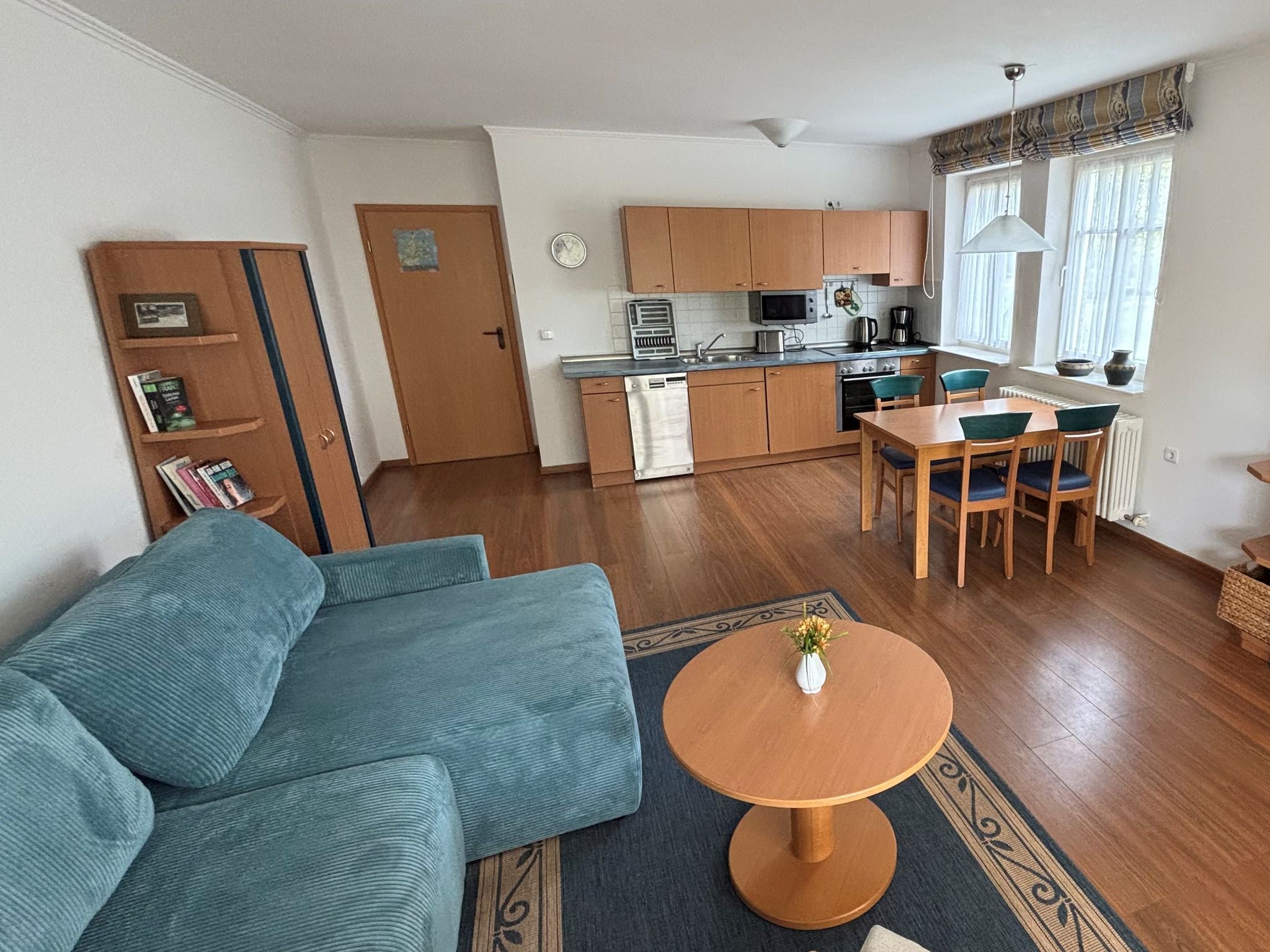 Dünenpark Binz Komfort Ferienwohnung mit 1 Schlafzimmer und Terrasse im Erdgeschoss (102) Insel Rügen - Wohnzimmer