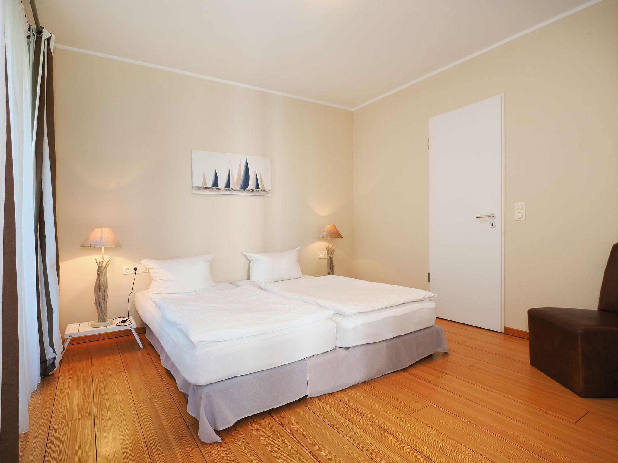 Kaiservillen Heringsdorf Ferienwohnung mit 1 Schlafzimmer und Terrasse (D101) Insel Usedom - Schlafzimmer