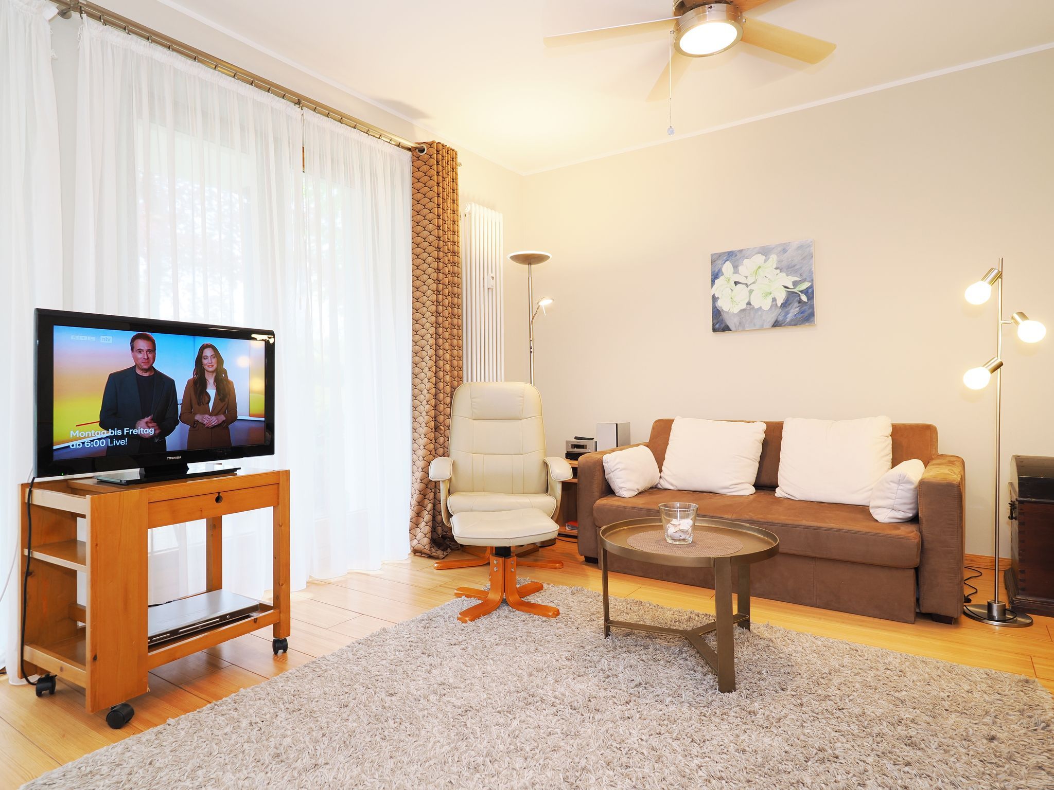 Kaiservillen Heringsdorf 1-Raum-Ferienwohnung mit Terrasse (D103) Insel Usedom - Wohnzimmer