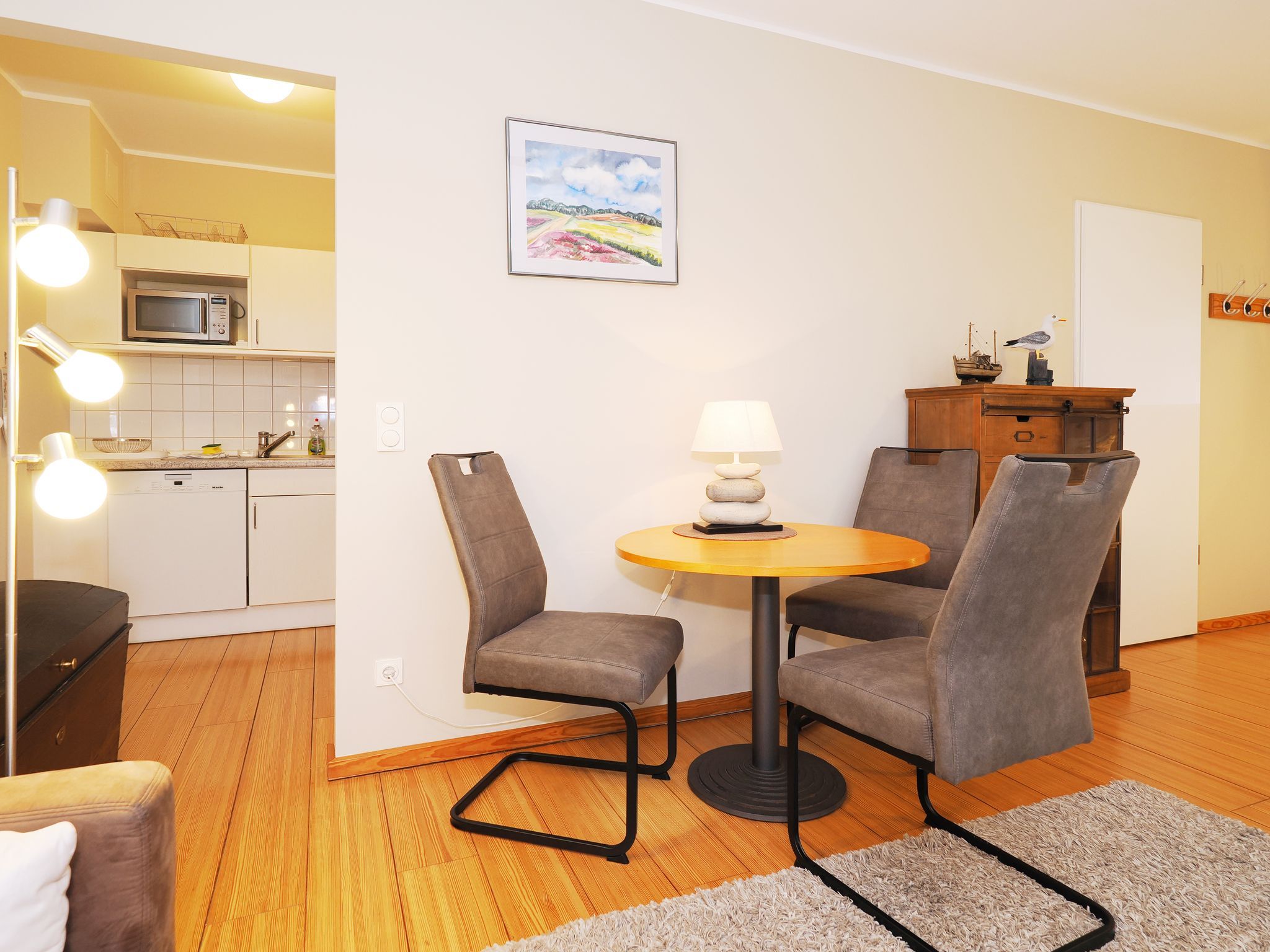 Kaiservillen Heringsdorf 1-Raum-Ferienwohnung mit Terrasse (D103) Insel Usedom - Wohnzimmer