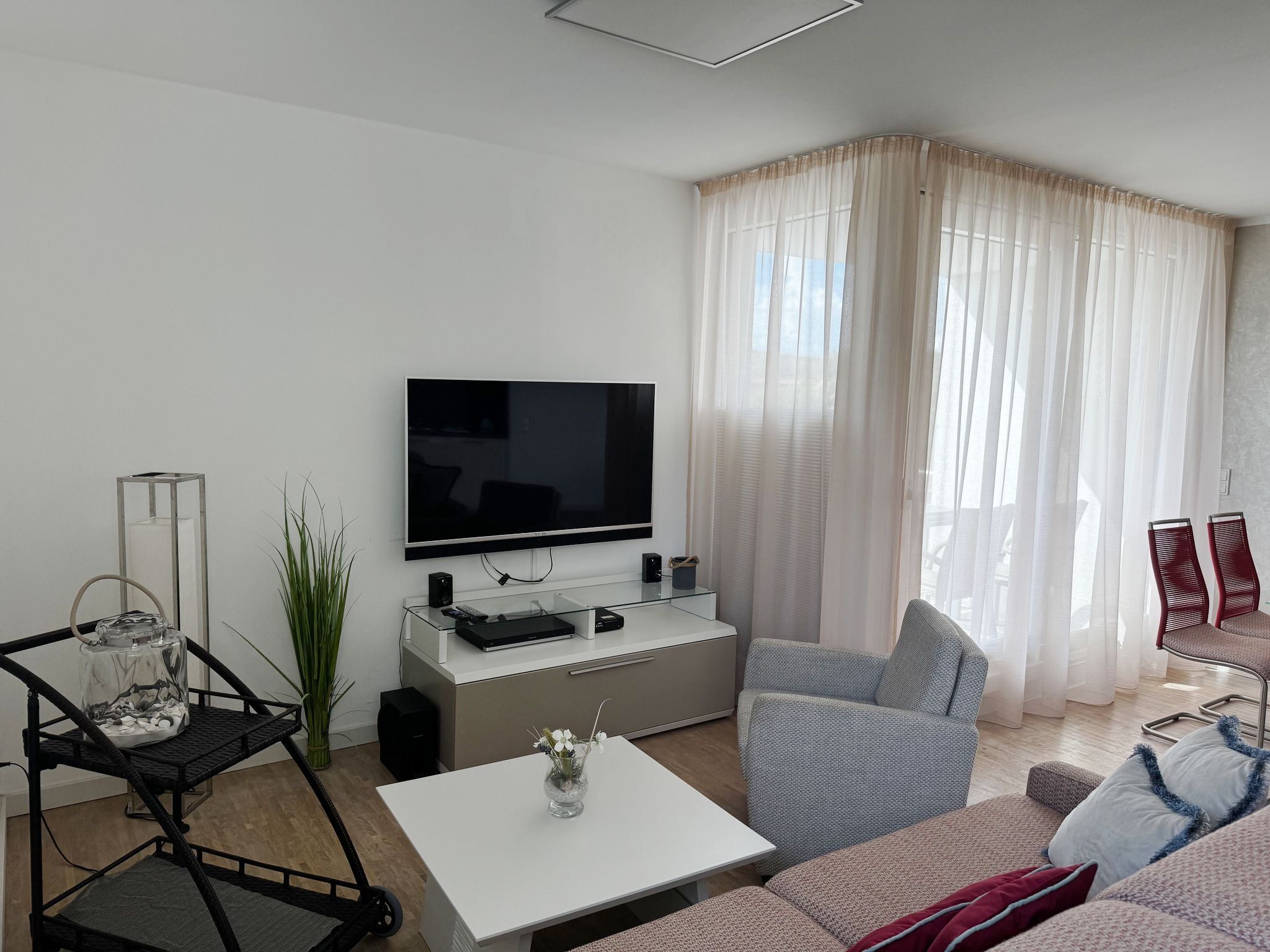 Strandvillen Binz Ferienwohnung mit 1 Schlafzimmer und Balkon (DR/422) Insel Rügen - Wohnzimmer
