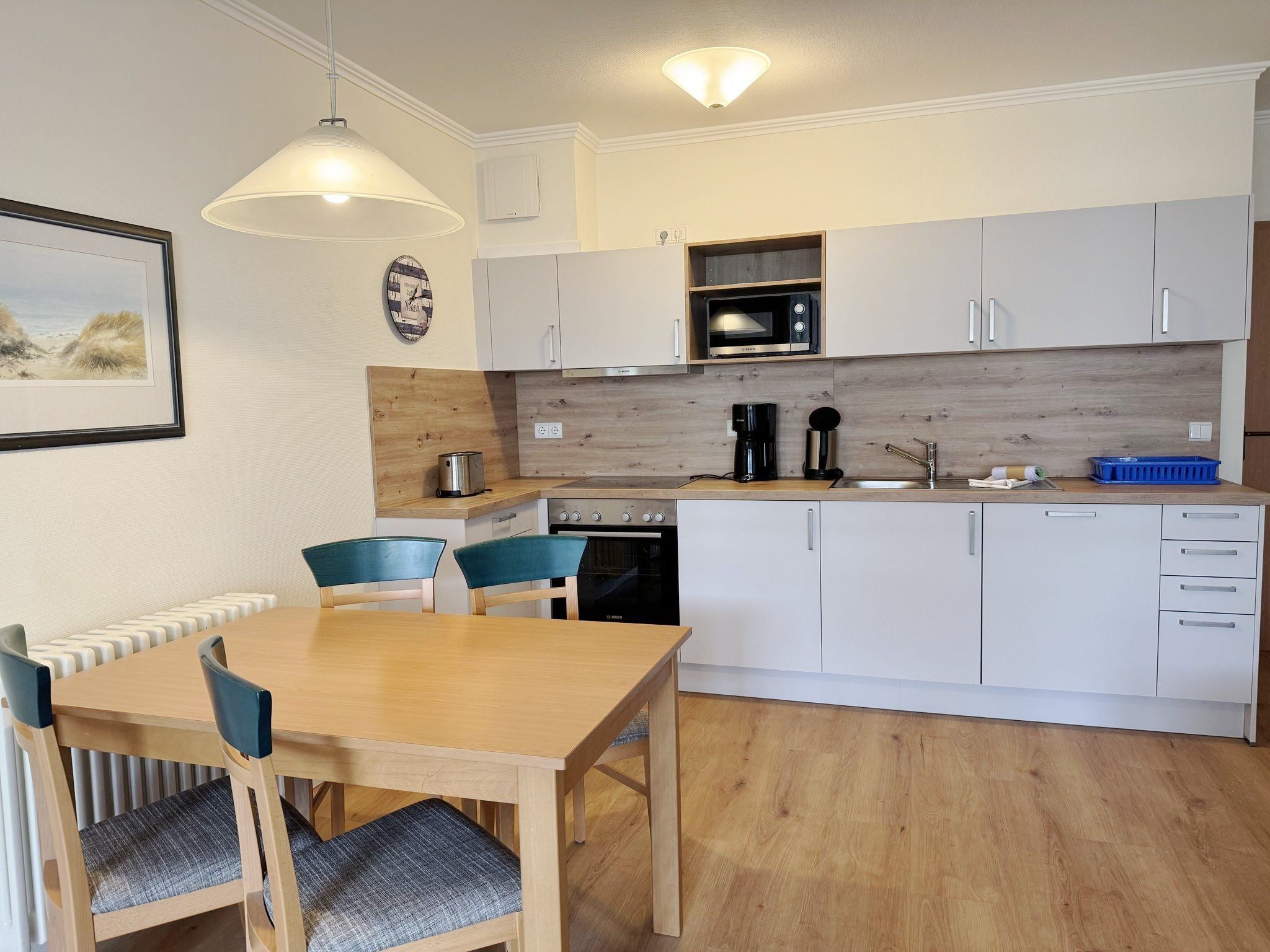 Dünenpark Binz Komfort Ferienwohnung mit 1 Schlafzimmer und Terrasse im Erdgeschoss (239) Insel Rügen - Küche / Küchenzeile