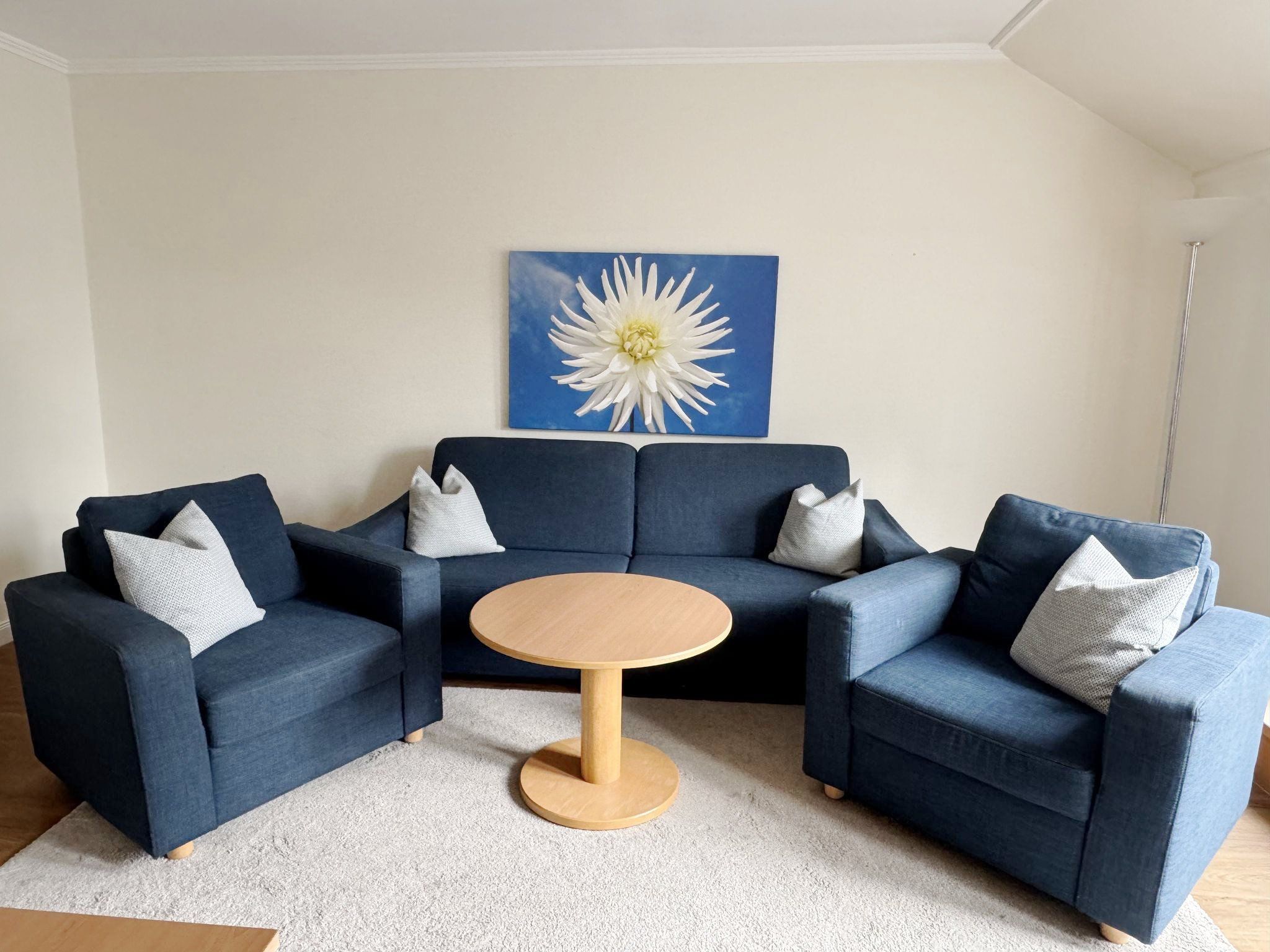 Dünenpark Binz Komfortplus Ferienwohnung mit 1 Schlafzimmer und Balkon im Dachgeschoss (247) Insel Rügen - Wohnzimmer