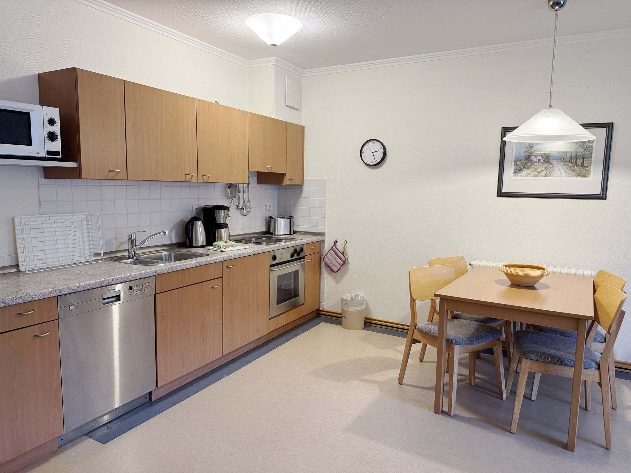 Dünenpark Binz Komfort Ferienwohnung mit 1 Schlafzimmer und Terrasse im Erdgeschoss (286) Insel Rügen - Küche / Küchenzeile