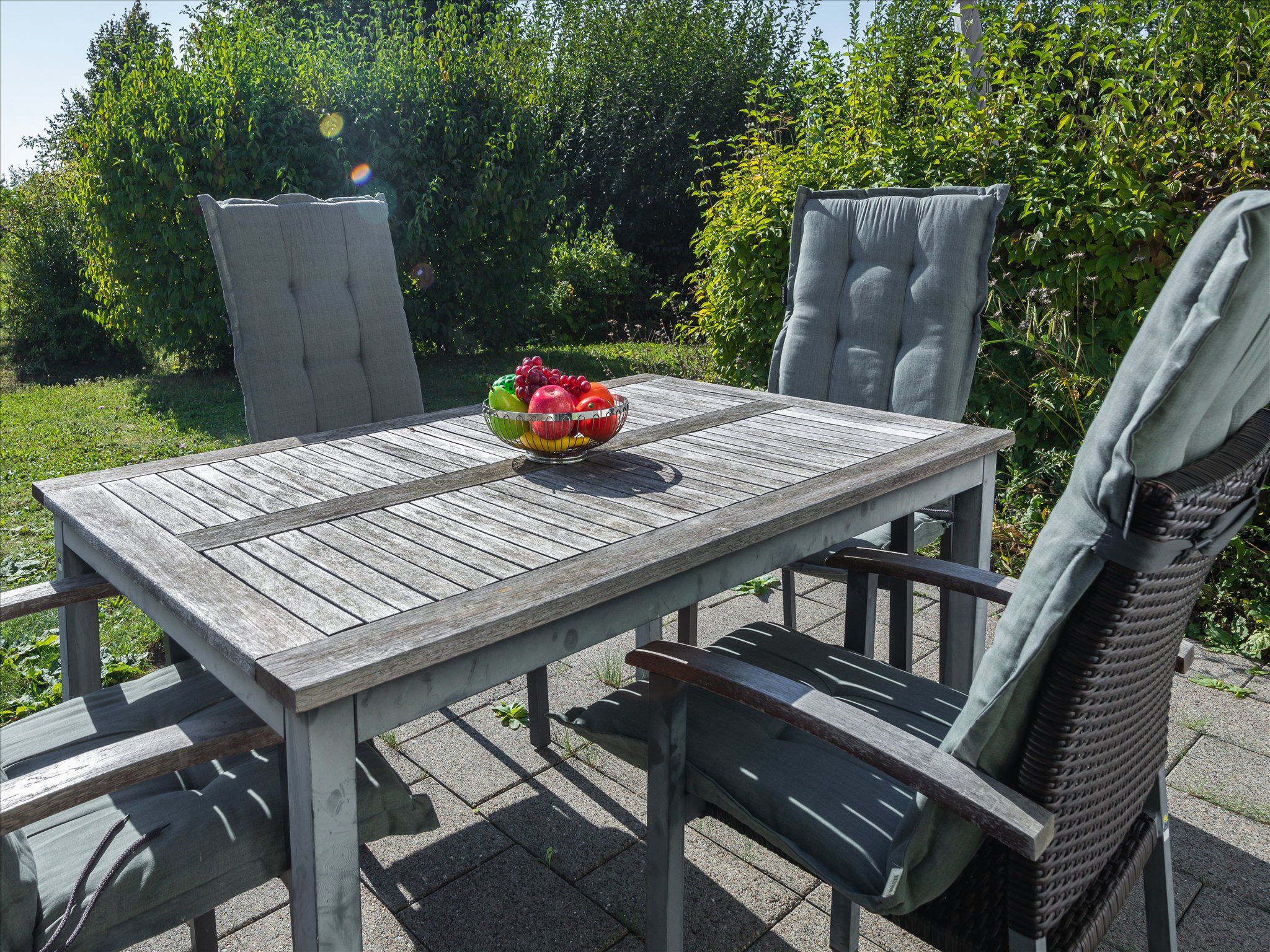 Feriendorf Rugana Komfortplus Ferienwohnung mit 1 Schlafzimmer und Terrasse (B02) Insel Rügen - Terrasse
