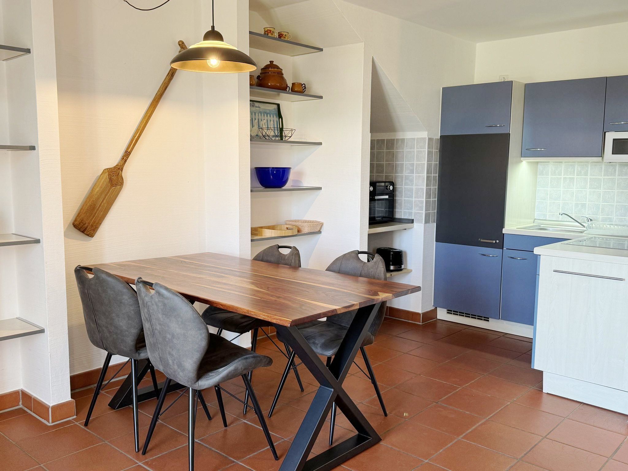 Feriendorf Rugana Klassik Ferienwohnung mit 1 Schlafzimmer und Terrasse (B05) Insel Rügen - Küche / Küchenzeile