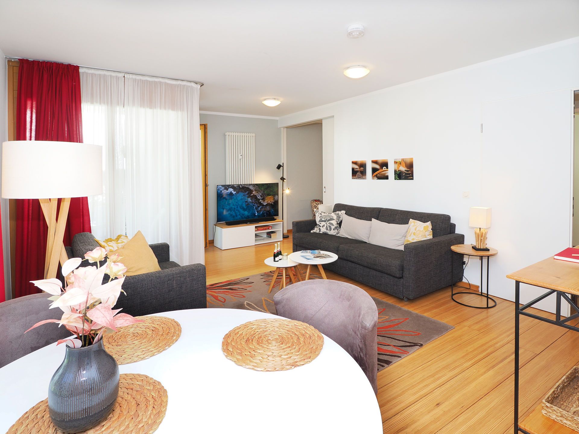 Kaiservillen Heringsdorf Ferienwohnung mit 1 Schlafzimmer und Terrasse (D201) Insel Usedom - Wohnzimmer
