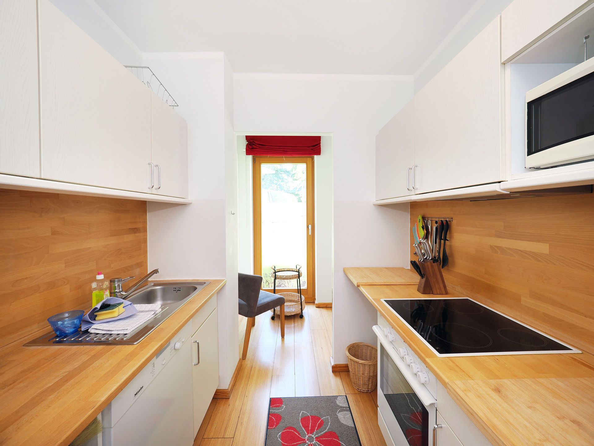 Kaiservillen Heringsdorf Ferienwohnung mit 1 Schlafzimmer und Terrasse (D201) Insel Usedom - Küche / Küchenzeile