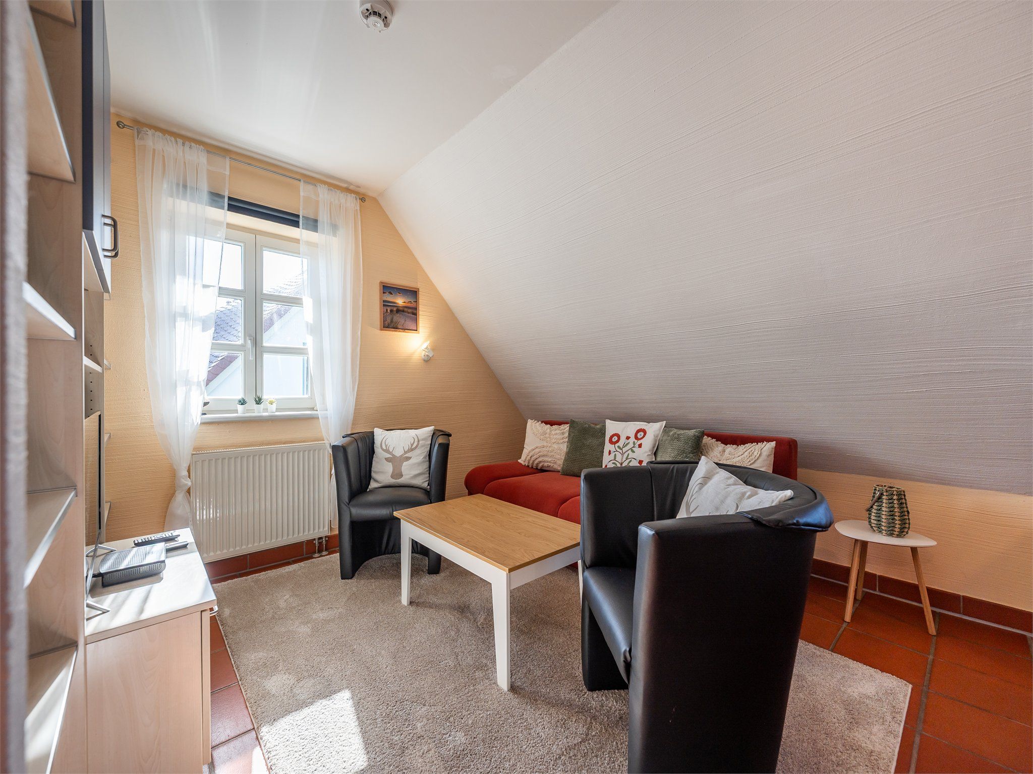 Feriendorf Rugana Budget Ferienwohnung mit 1 Schlafzimmer (D31) Insel Rügen - Wohnzimmer