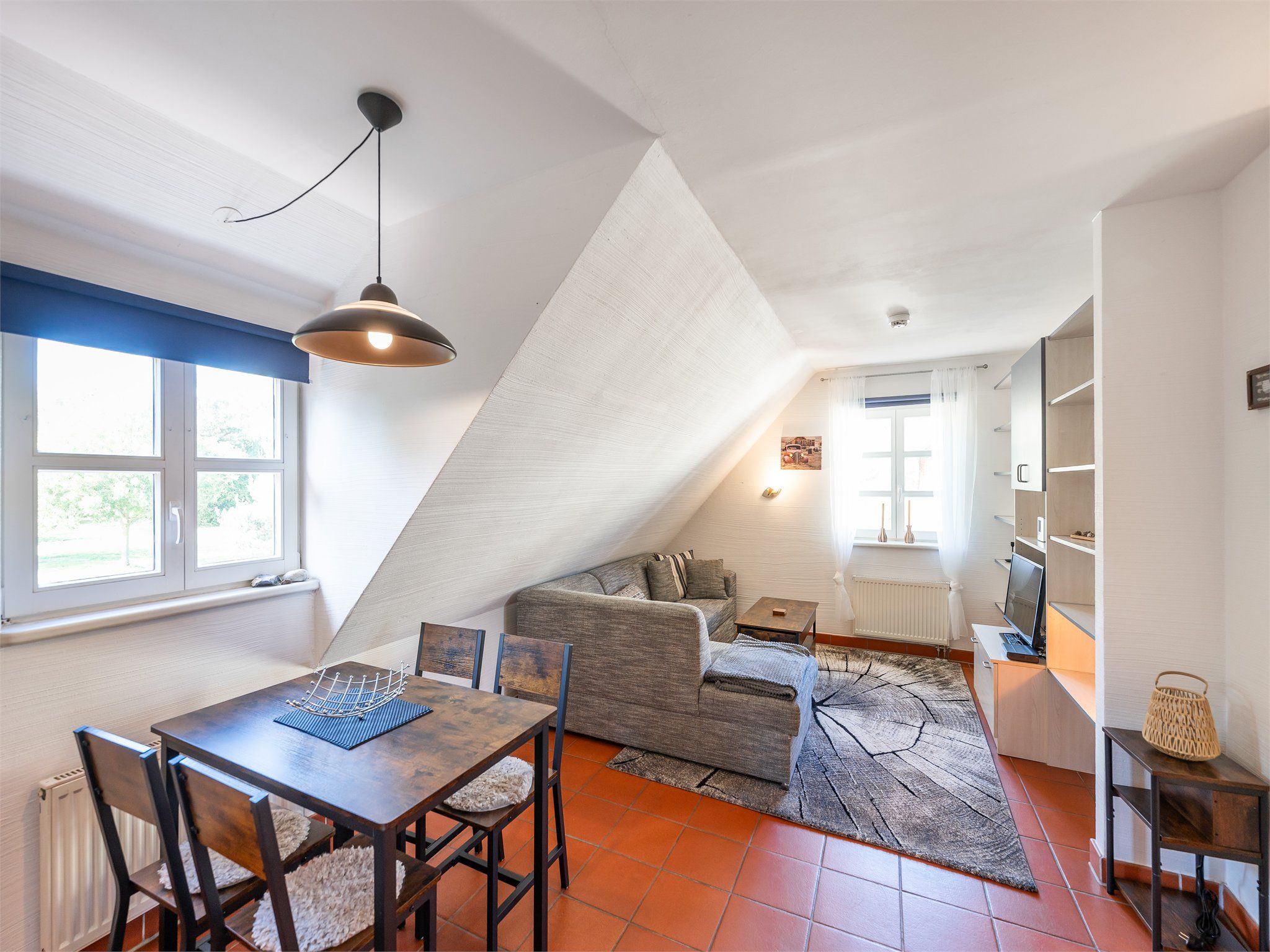 Feriendorf Rugana Budget Ferienwohnung mit 1 Schlafzimmer (B53) Insel Rügen - Wohnzimmer