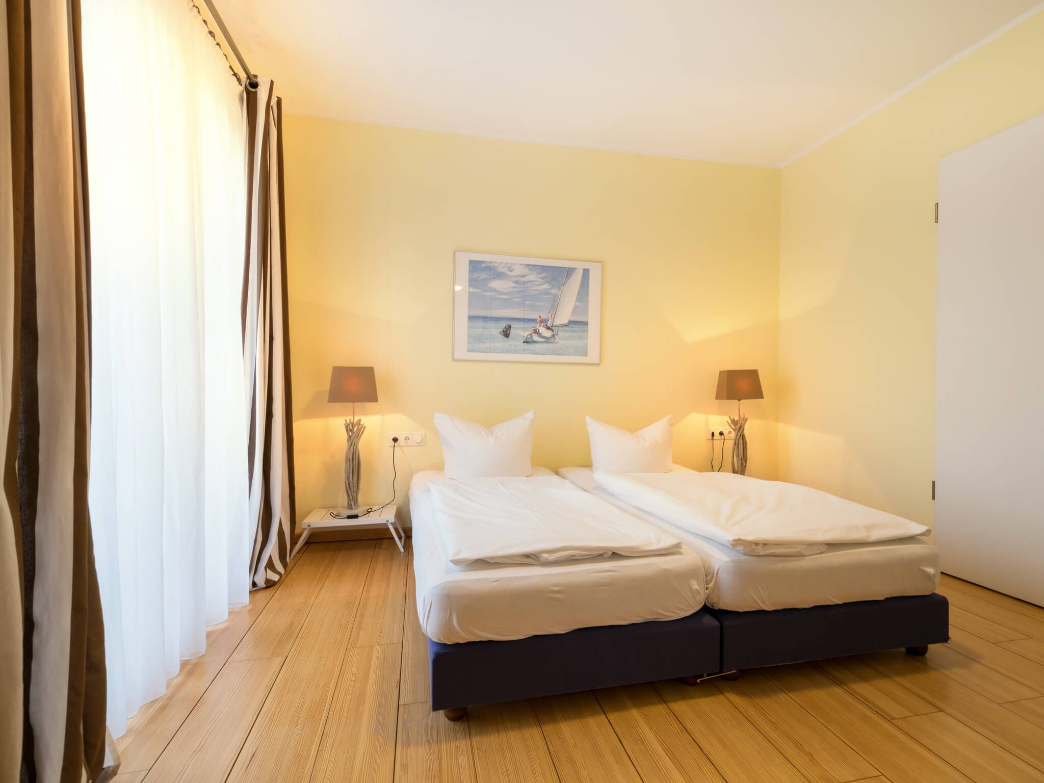 Kaiservillen Heringsdorf Ferienwohnung mit 1 Schlafzimmer und Terrasse (D101) Insel Usedom - Schlafzimmer