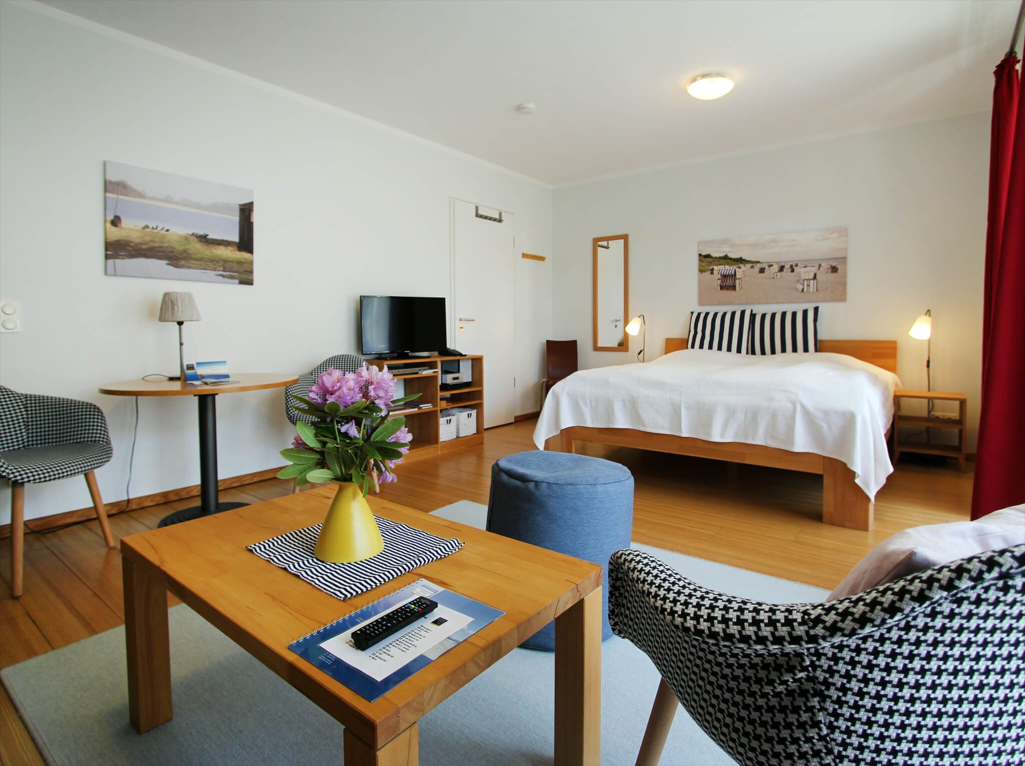 Kaiservillen Heringsdorf 1-Raum-Ferienwohnung mit Balkon (D113) Insel Usedom - Schlafzimmer