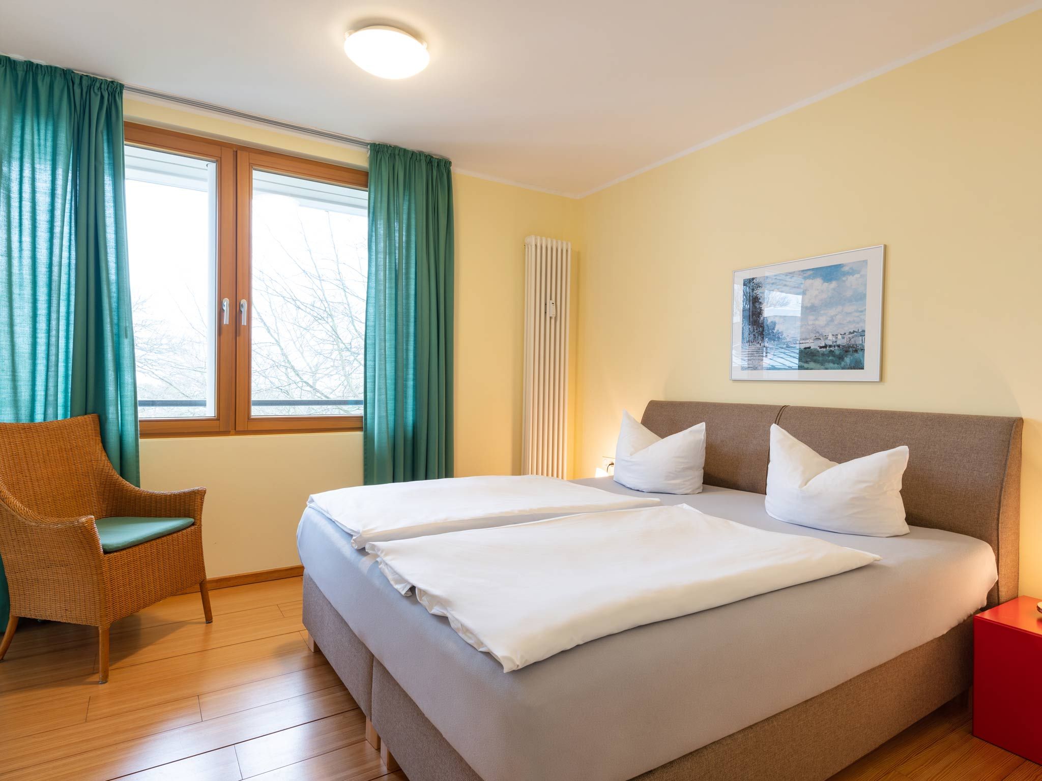 Kaiservillen Heringsdorf Ferienwohnung mit 1 Schlafzimmer und Balkon (D131) Insel Usedom - Schlafzimmer