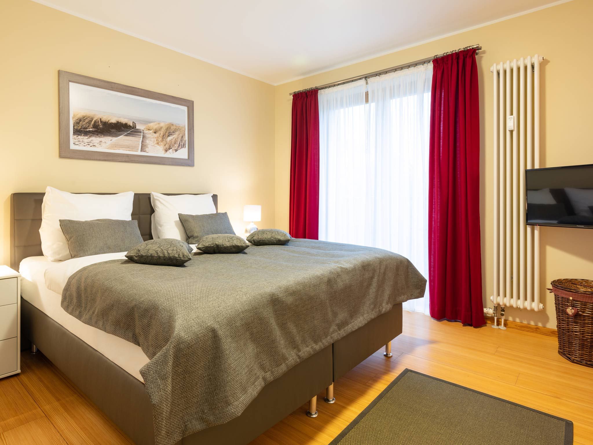 Kaiservillen Heringsdorf Ferienwohnung mit 1 Schlafzimmer und Balkon (D224) Insel Usedom - Schlafzimmer