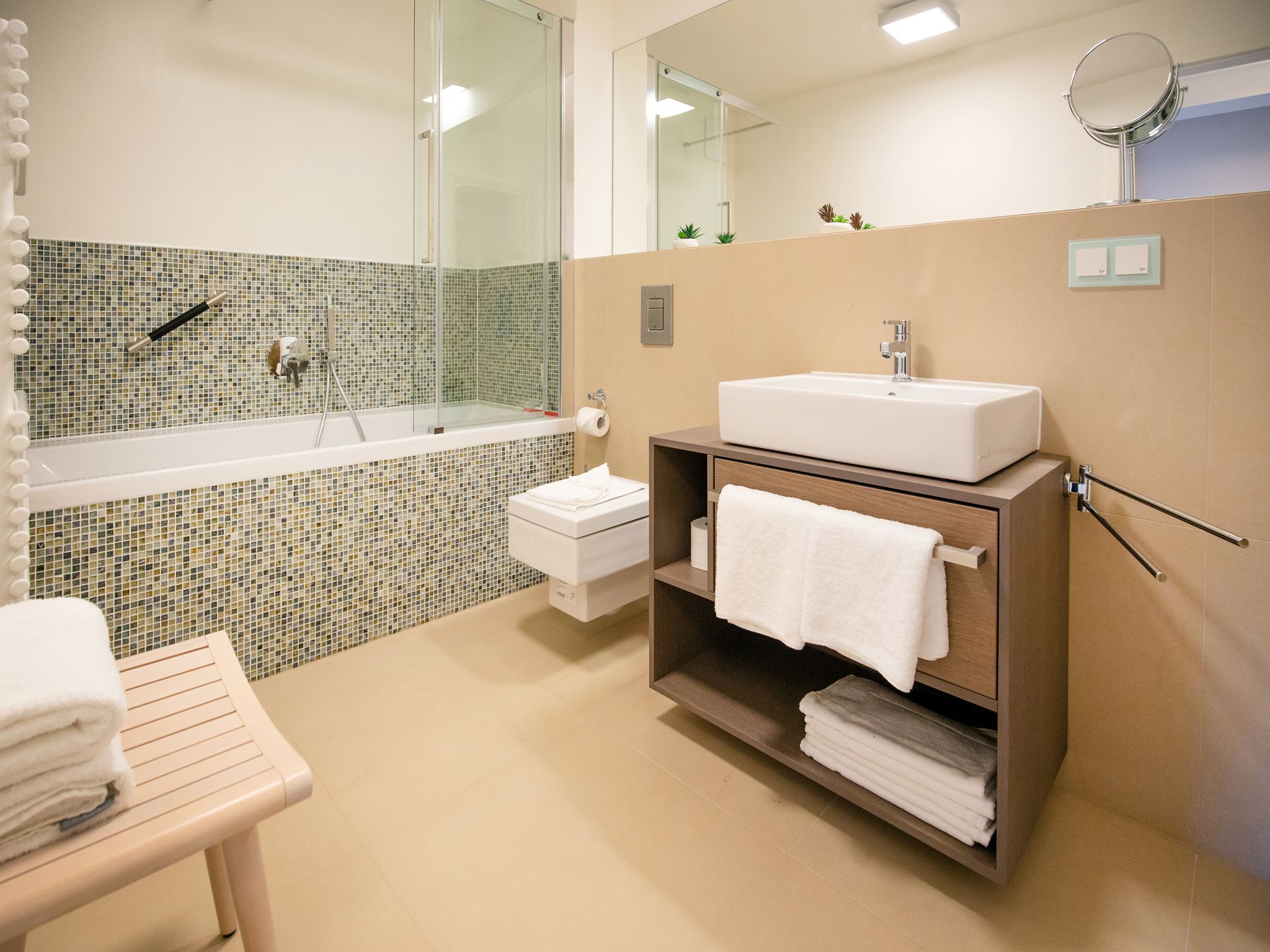 Dünenresidenz Prora Ferienwohnung mit Meerblick, 2 Schlafzimmern und Balkon (NP/107) Insel Rügen - Badezimmer