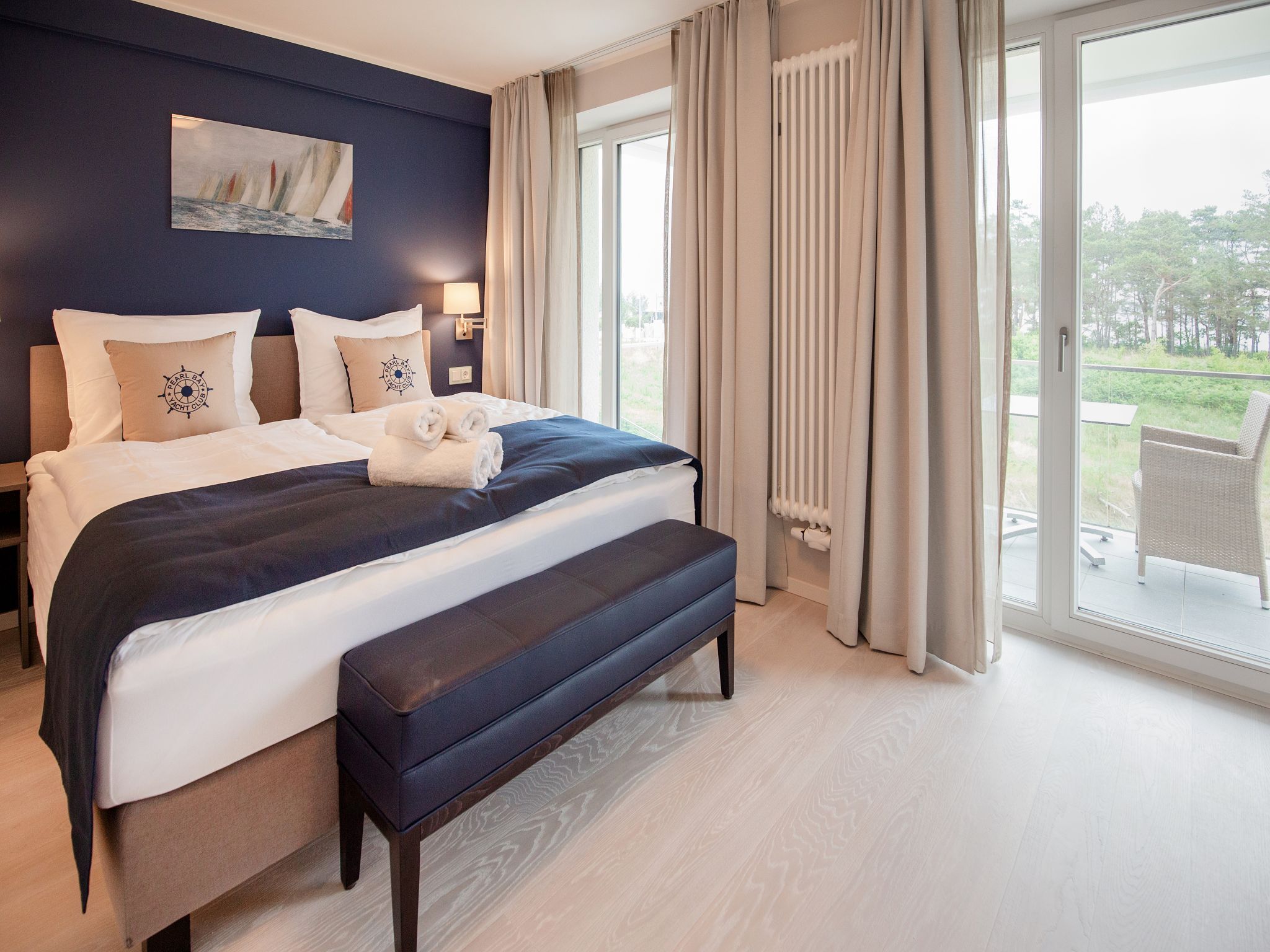 Dünenresidenz Prora Ferienwohnung mit Meerblick, 3 Schlafzimmern und Balkon (NP/206) Insel Rügen - Schlafzimmer