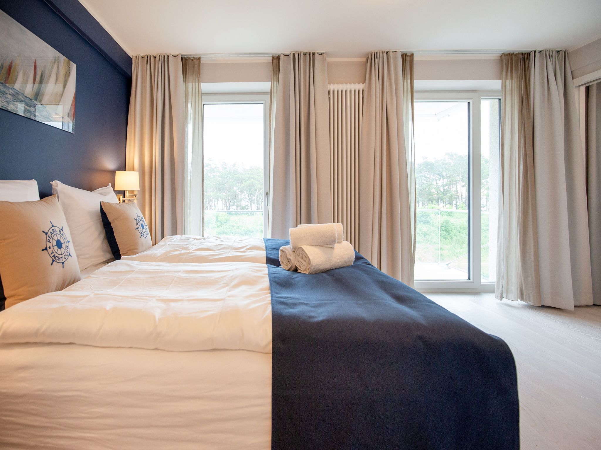 Dünenresidenz Prora Ferienwohnung mit Meerblick, 3 Schlafzimmern und Balkon (NP/206) Insel Rügen - Schlafzimmer